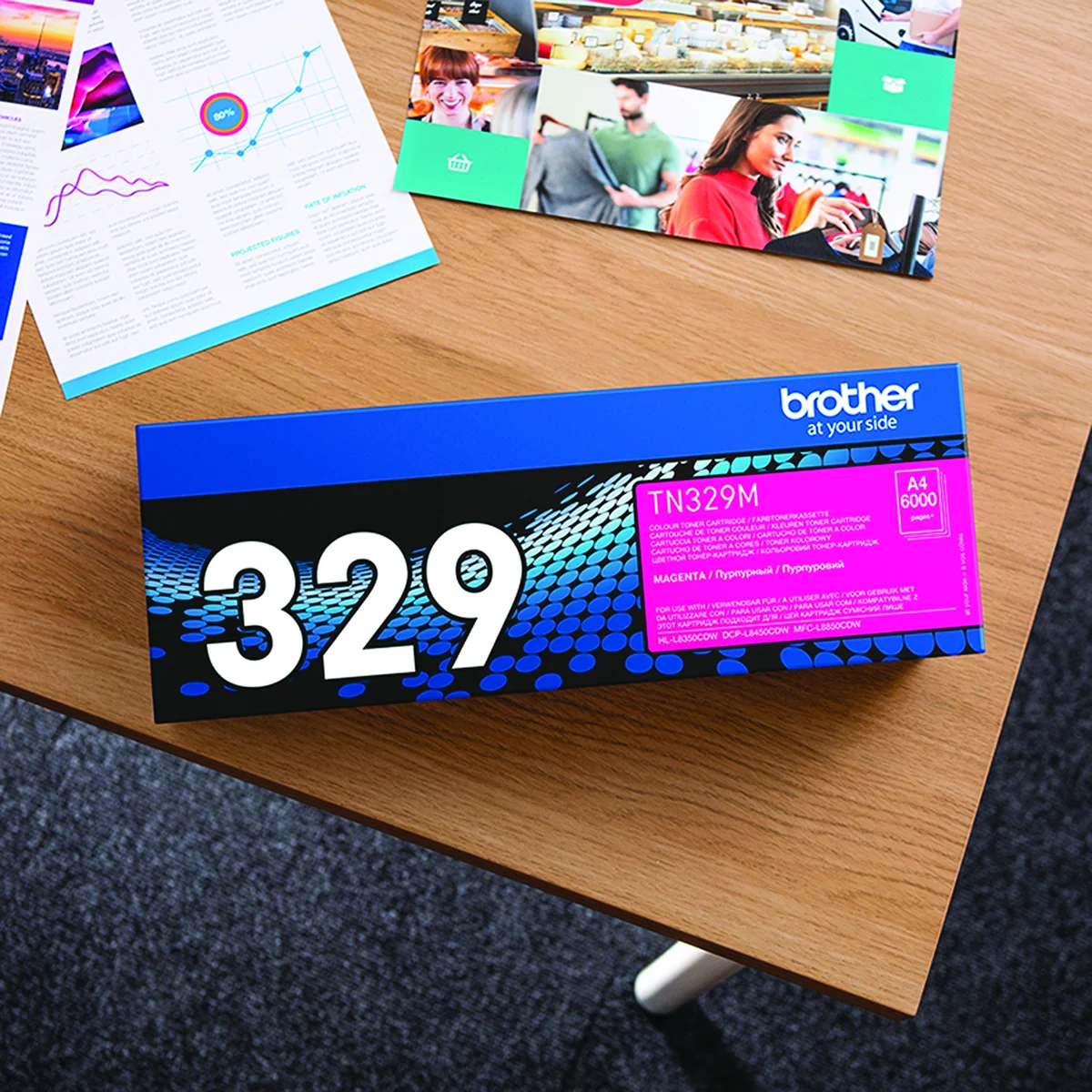 Brother TN-329M Toner Cartridge Super High Yield Magenta TN329M - Image 4