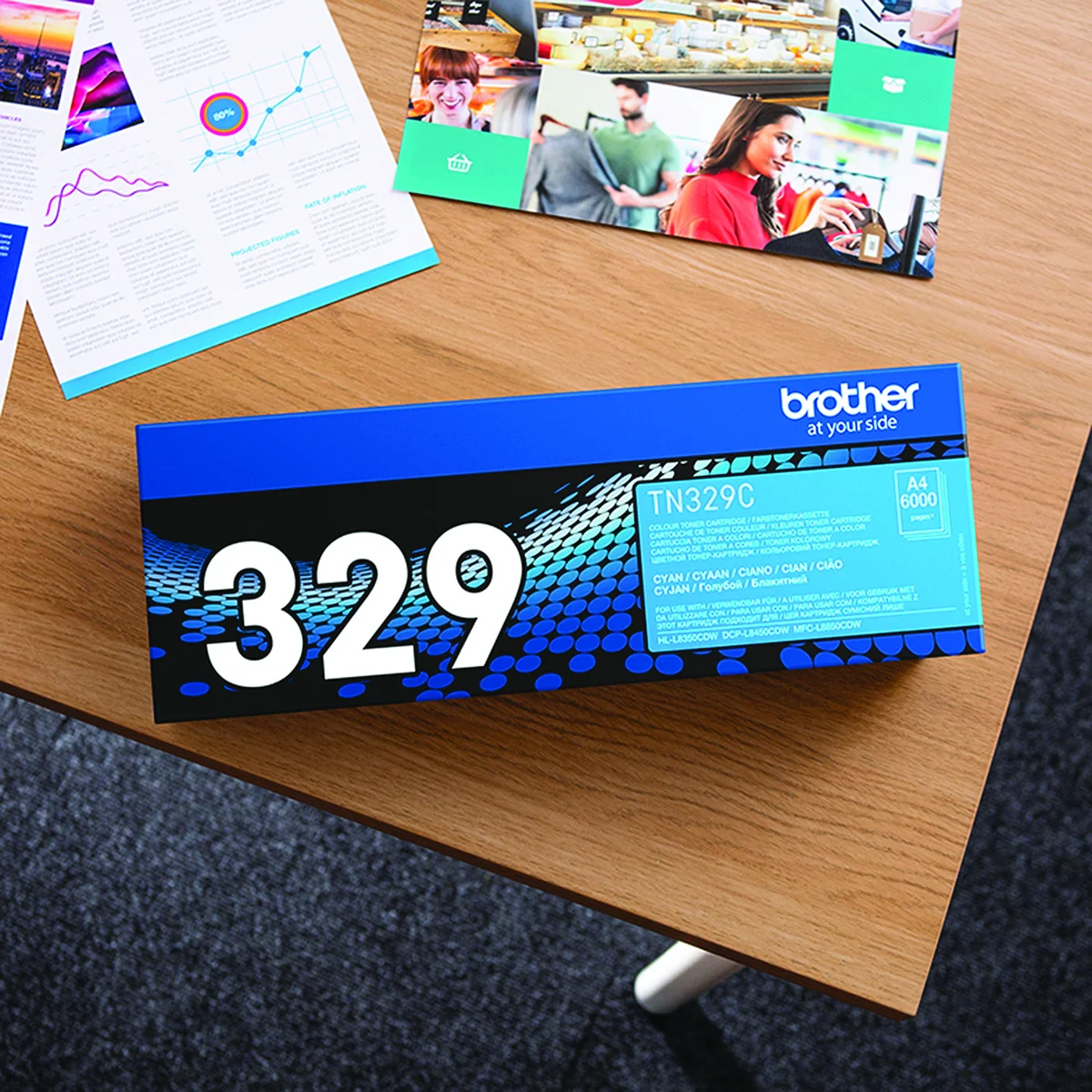 Brother TN-329C Toner Cartridge Super High Yield Cyan TN329C - Image 4