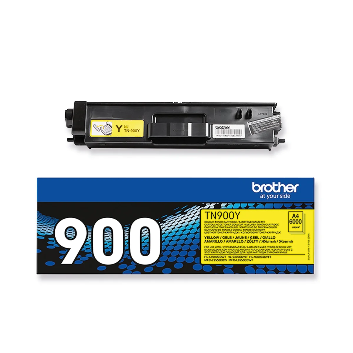 Brother TN-900Y Toner Cartridge Super High Yield Yellow TN900Y - Image 1
