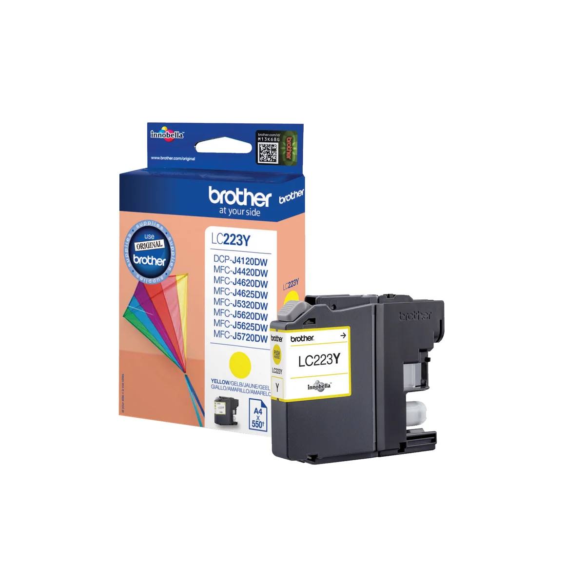 Brother LC223Y Inkjet Cartridge Yellow LC223Y - Image 1
