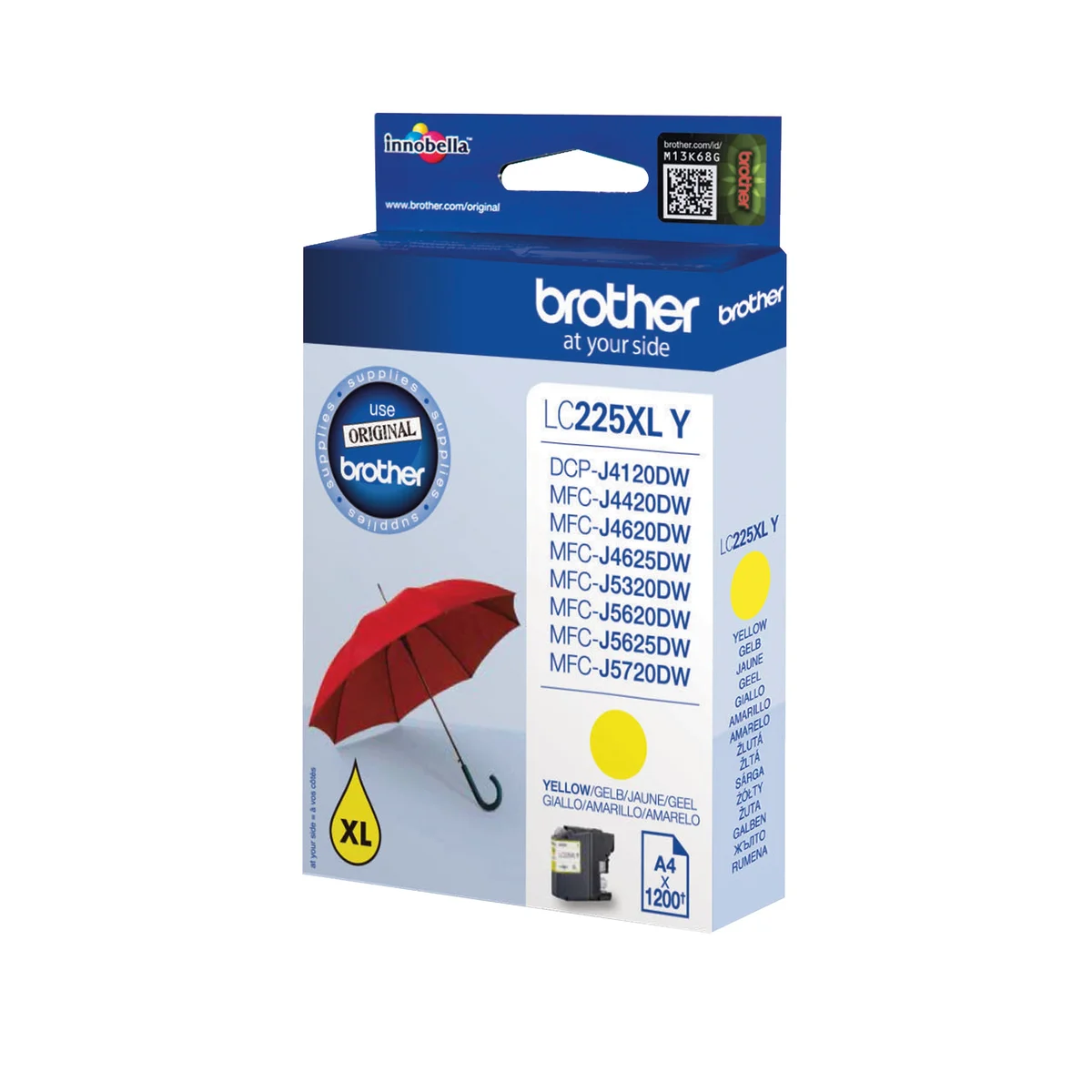 Brother LC225XLY Inkjet Cartridge High Yield Yellow LC225XLY - Image 2