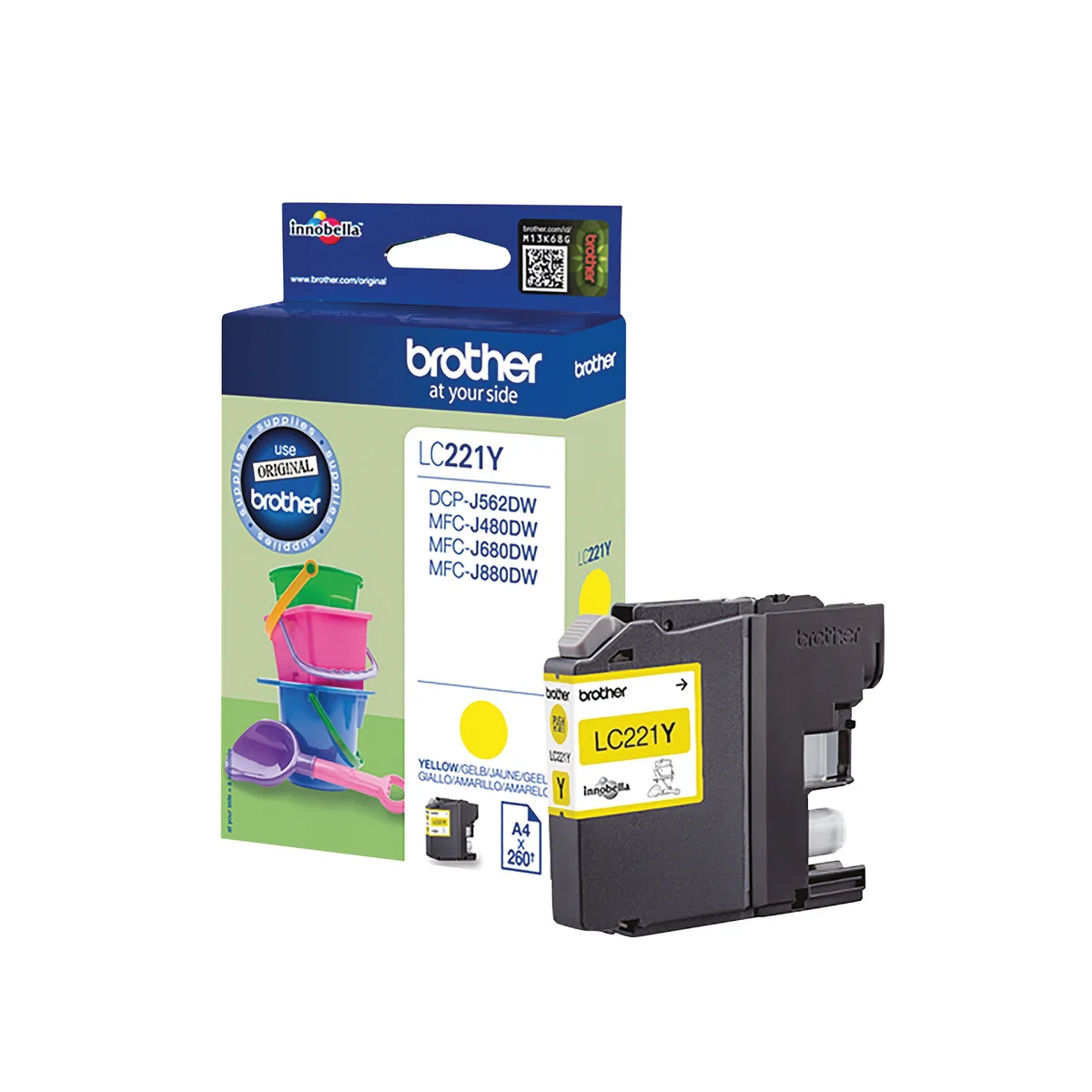 Brother LC221Y Inkjet Cartridge Yellow LC221Y - Image 2