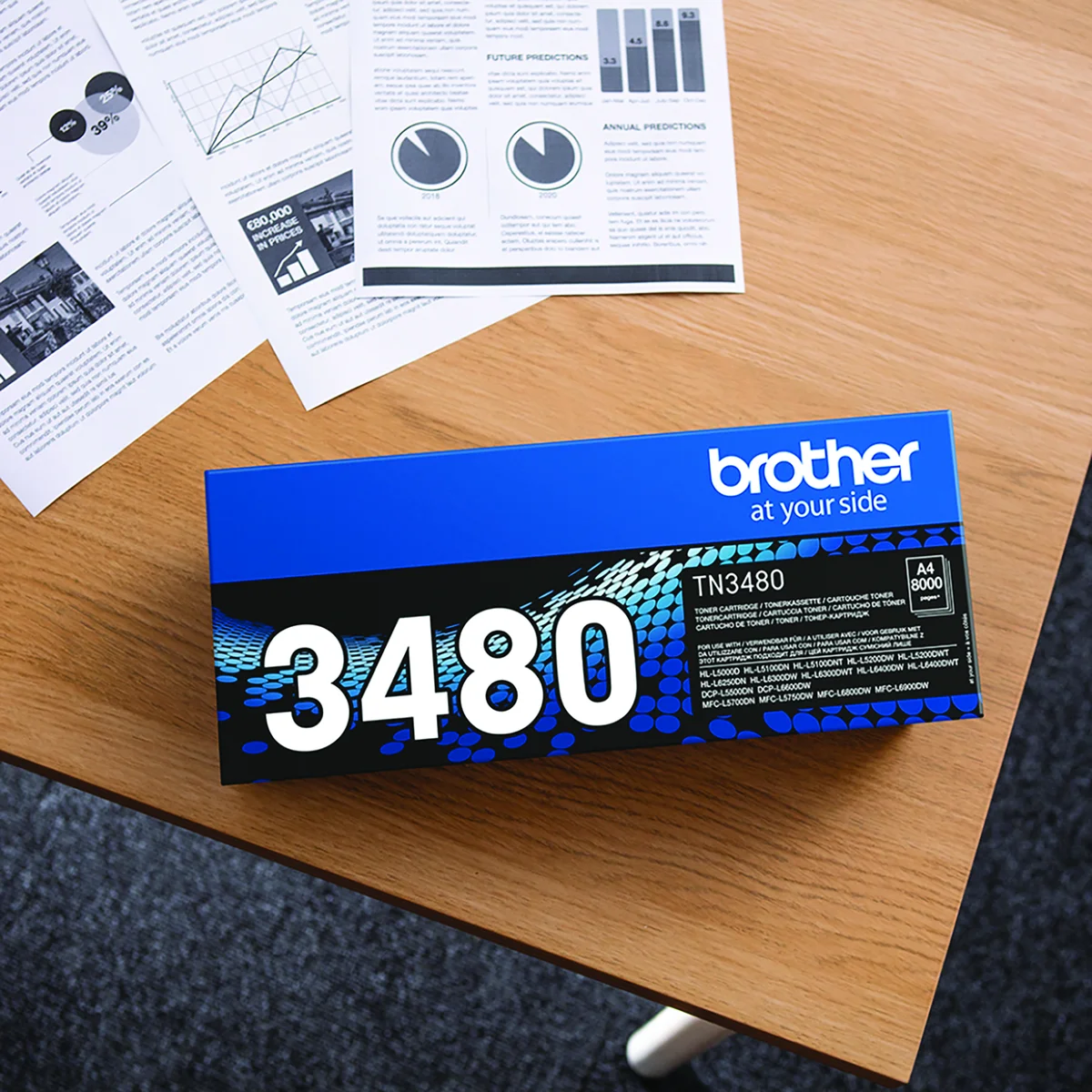 Brother TN-3480 Toner Cartridge High Yield Black TN3480 - Image 4