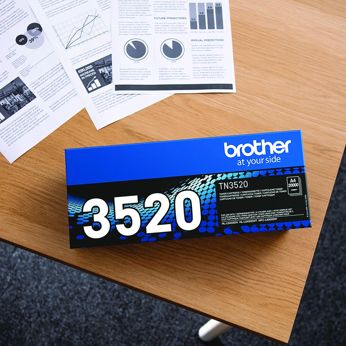 Brother TN-3520 Toner Cartridge Ultra High Yield Black TN3520 - Image 4