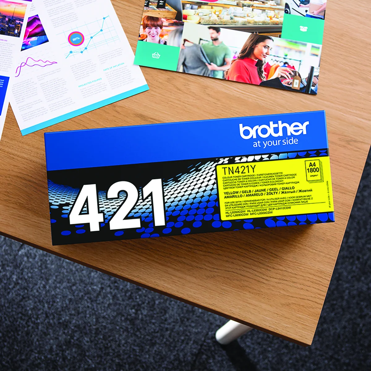 Brother TN-421Y Toner Cartridge Yellow TN421Y - Image 4