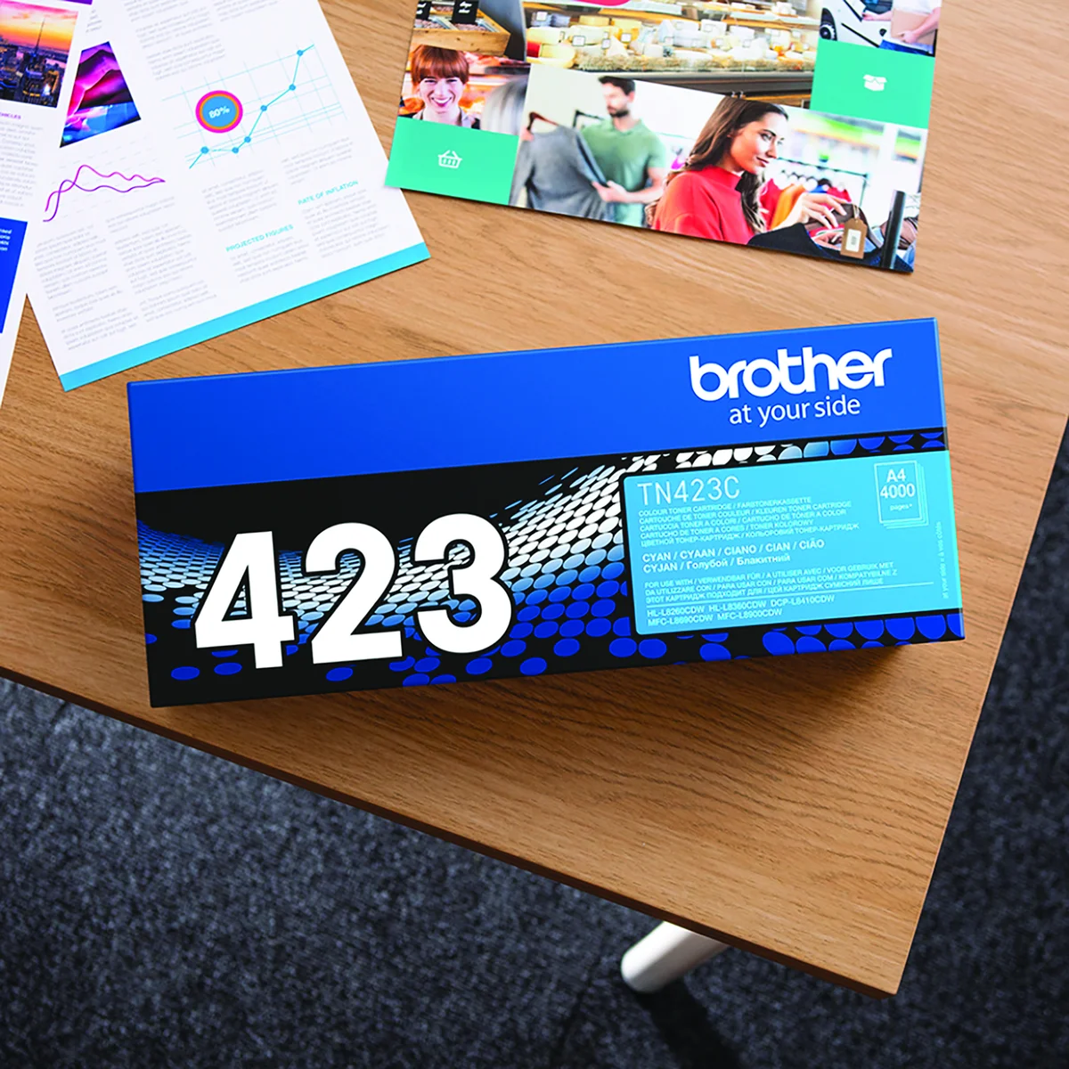 Brother TN-423C Toner Cartridge High Yield Cyan TN423C - Image 4