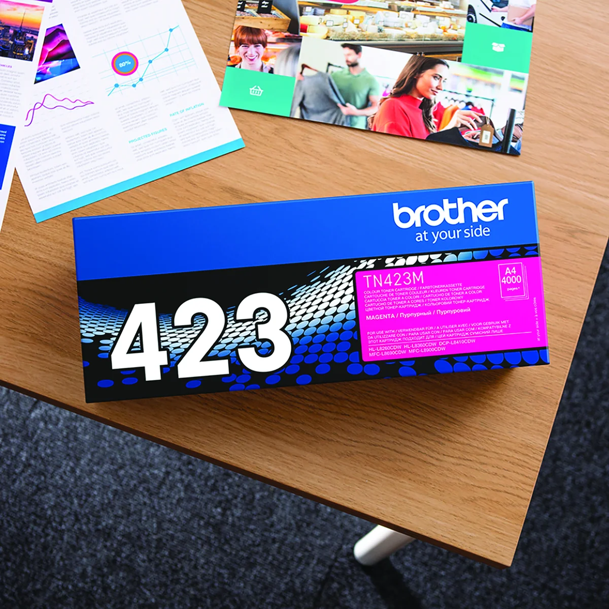Brother TN-423M Toner Cartridge High Yield Magenta TN423M - Image 4