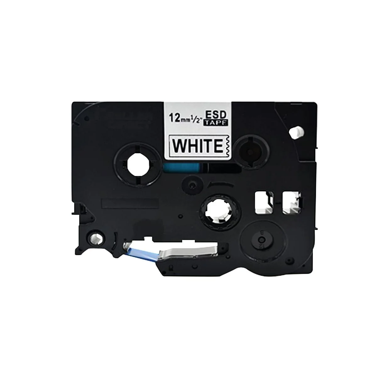Brother P-Touch TZe Lam Tape Cassette 12mm x 8m Blue on White Tape TZE233 - Image 2