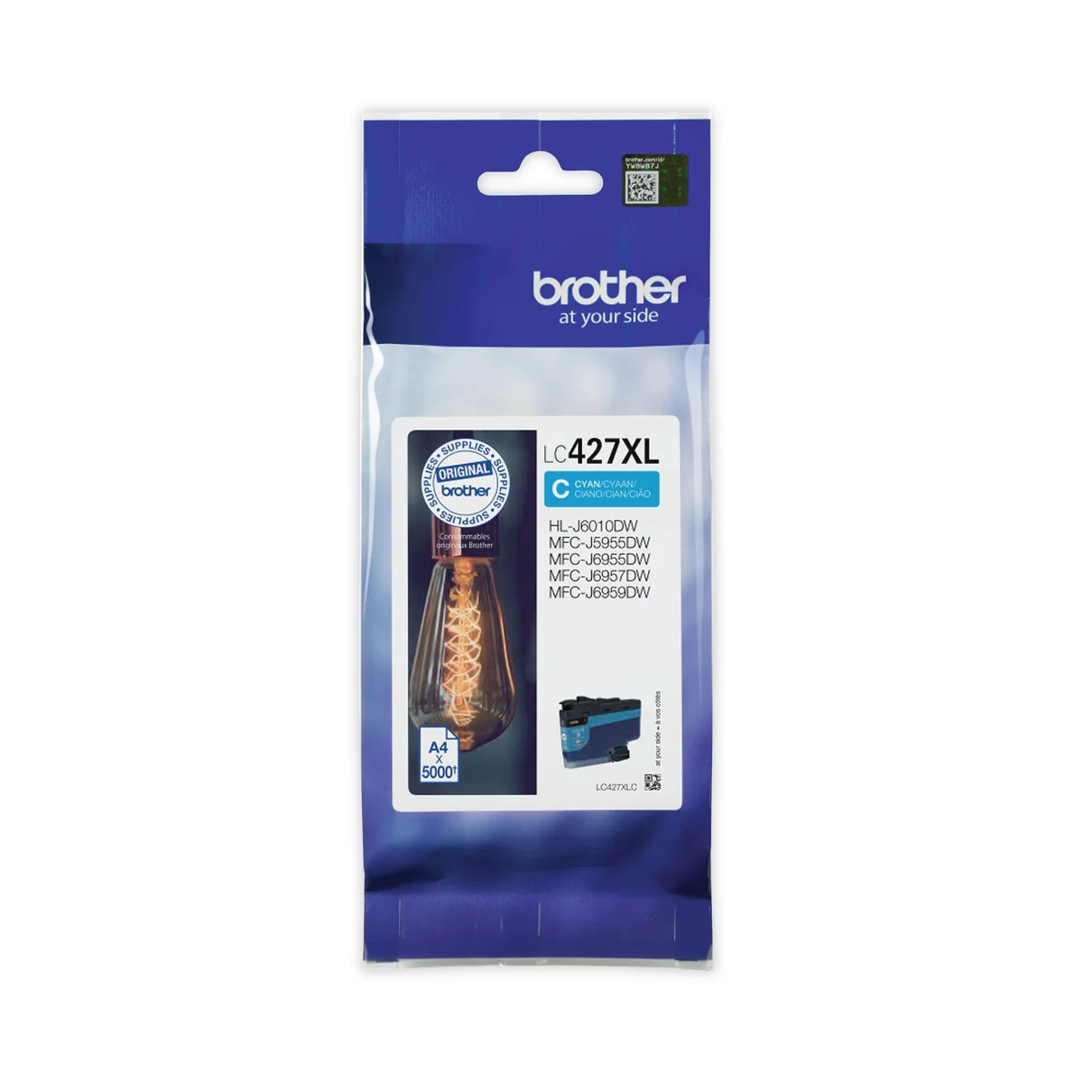 Brother LC427XLC Inkjet Cartridge High Yield Cyan LC427XLC - Image 2