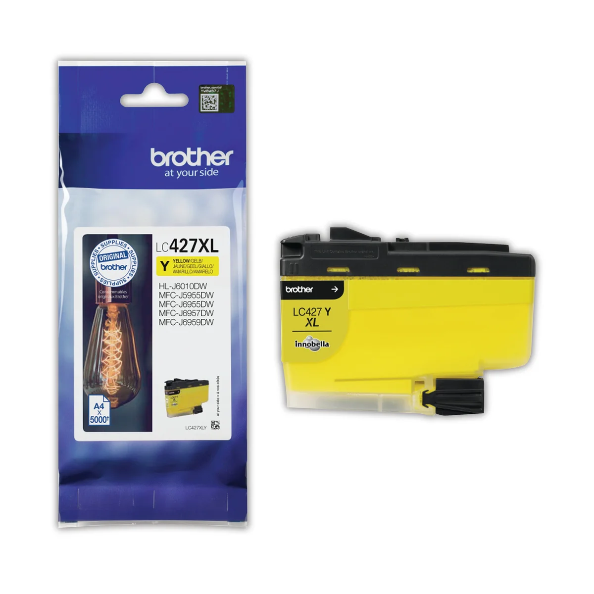 Brother LC427XLY Inkjet Cartridge High Yield Yellow LC427XLY - Image 1