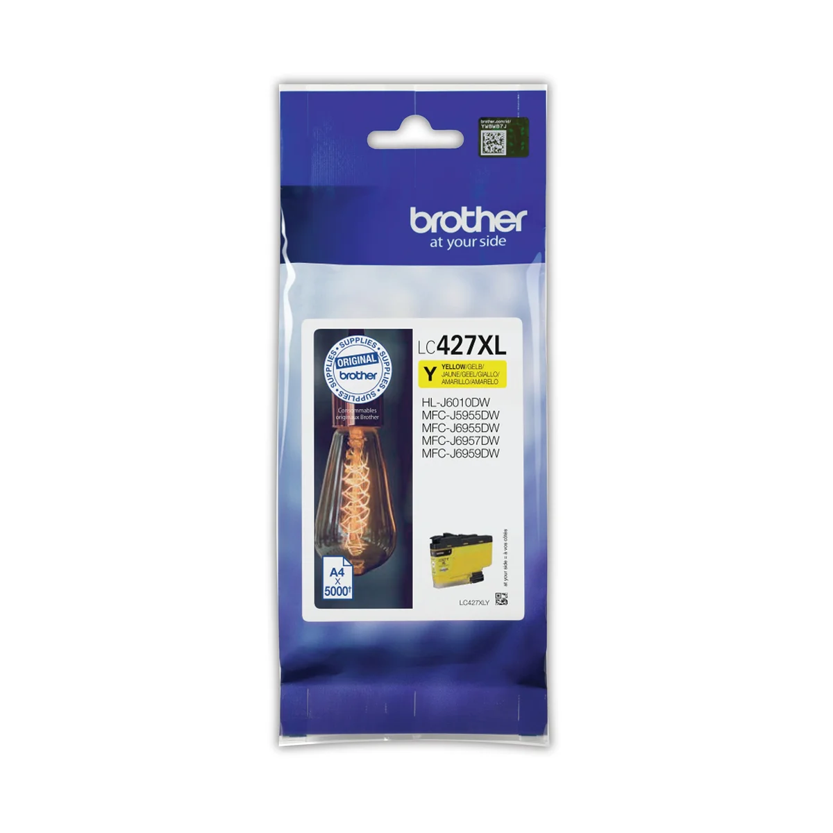 Brother LC427XLY Inkjet Cartridge High Yield Yellow LC427XLY - Image 2