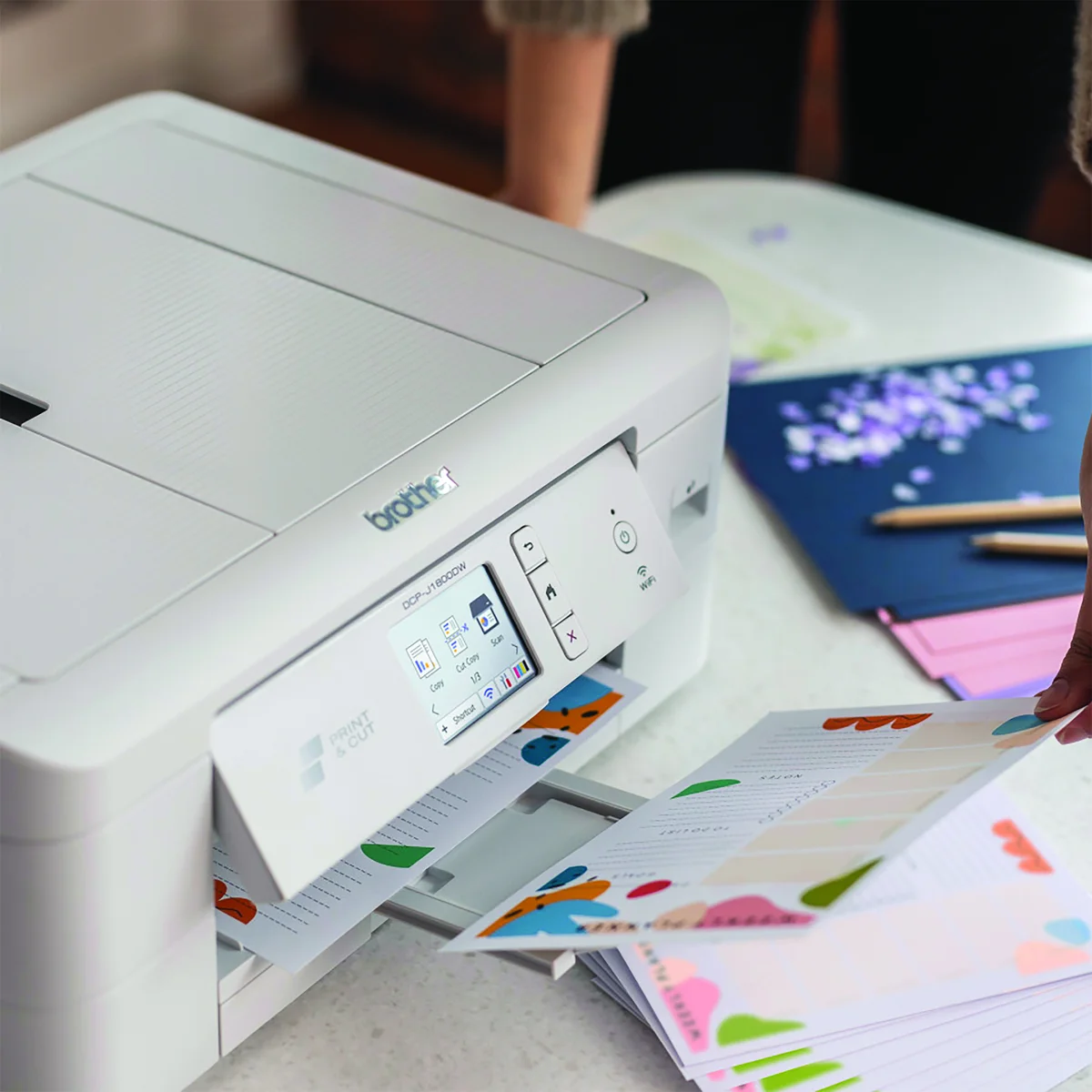 Brother DCP-J1800DW 3-in-1 Colour Inkjet Printer with Automatic Paper Cutter DCPJ1800DWZU1 - Image 4