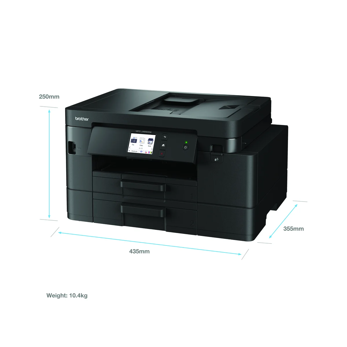 Brother MFC-J4550DW 4-in-1 Wireless Colour Inkjet Printer MFCJ4550DWZU1 - Image 4