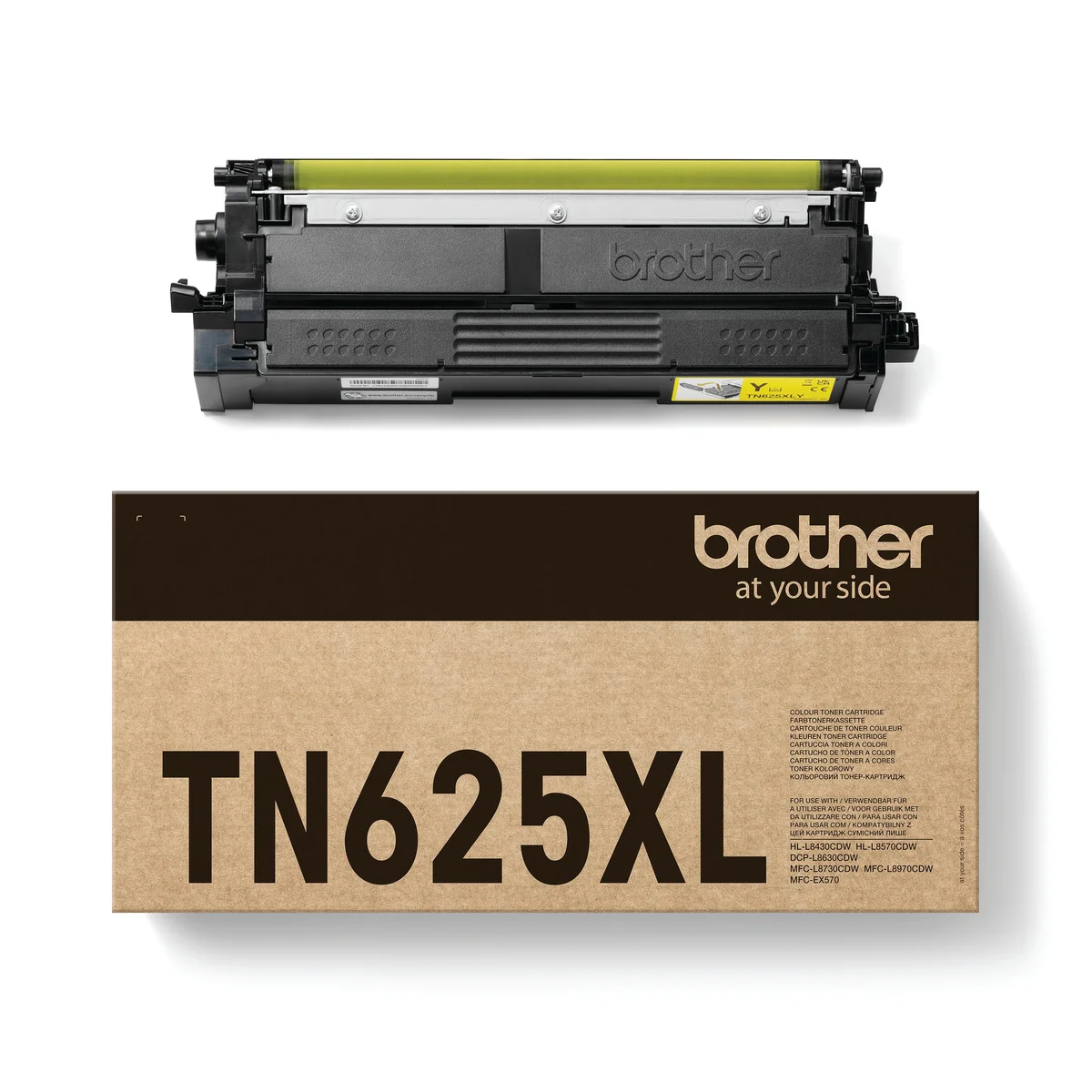 Brother TN625XL Toner Cartridge High Yield Yellow TN625XLY