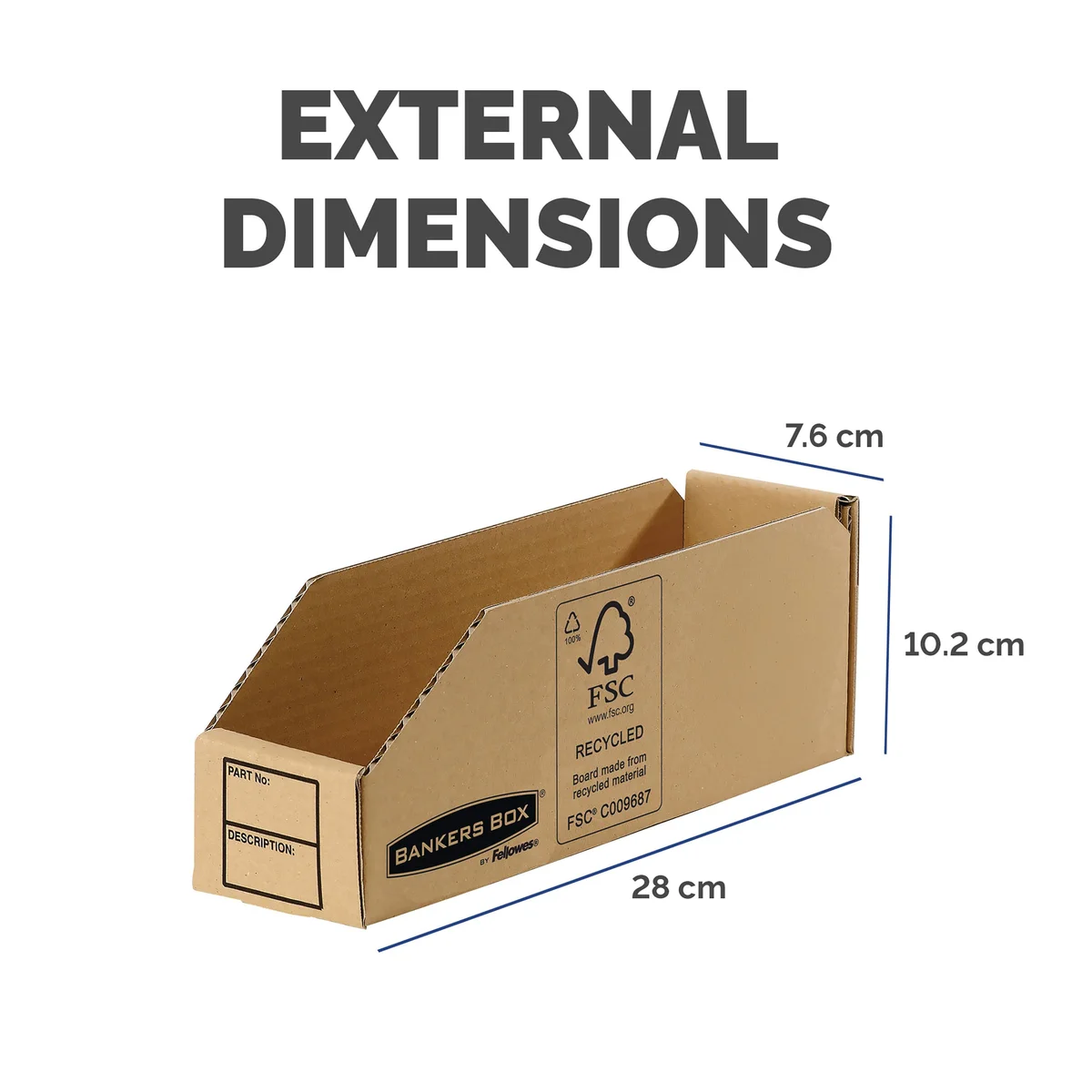 Bankers Box Earth Series Parts Bin 76mm (Pack of 50) 7352 - Image 2