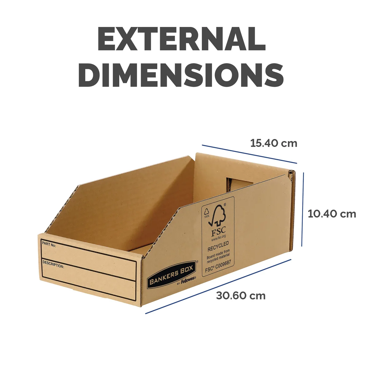 Bankers Box Earth Series Parts Bin 147mm (Pack of 50) 7354 - Image 2
