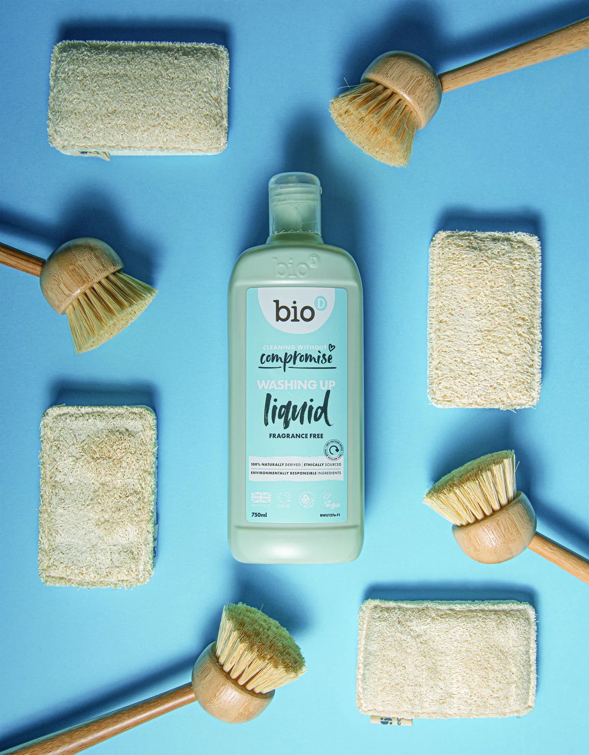 Biod Fragrance Free Washing Up Liquid 750ml (Pack of 12) BWU127a - Image 4