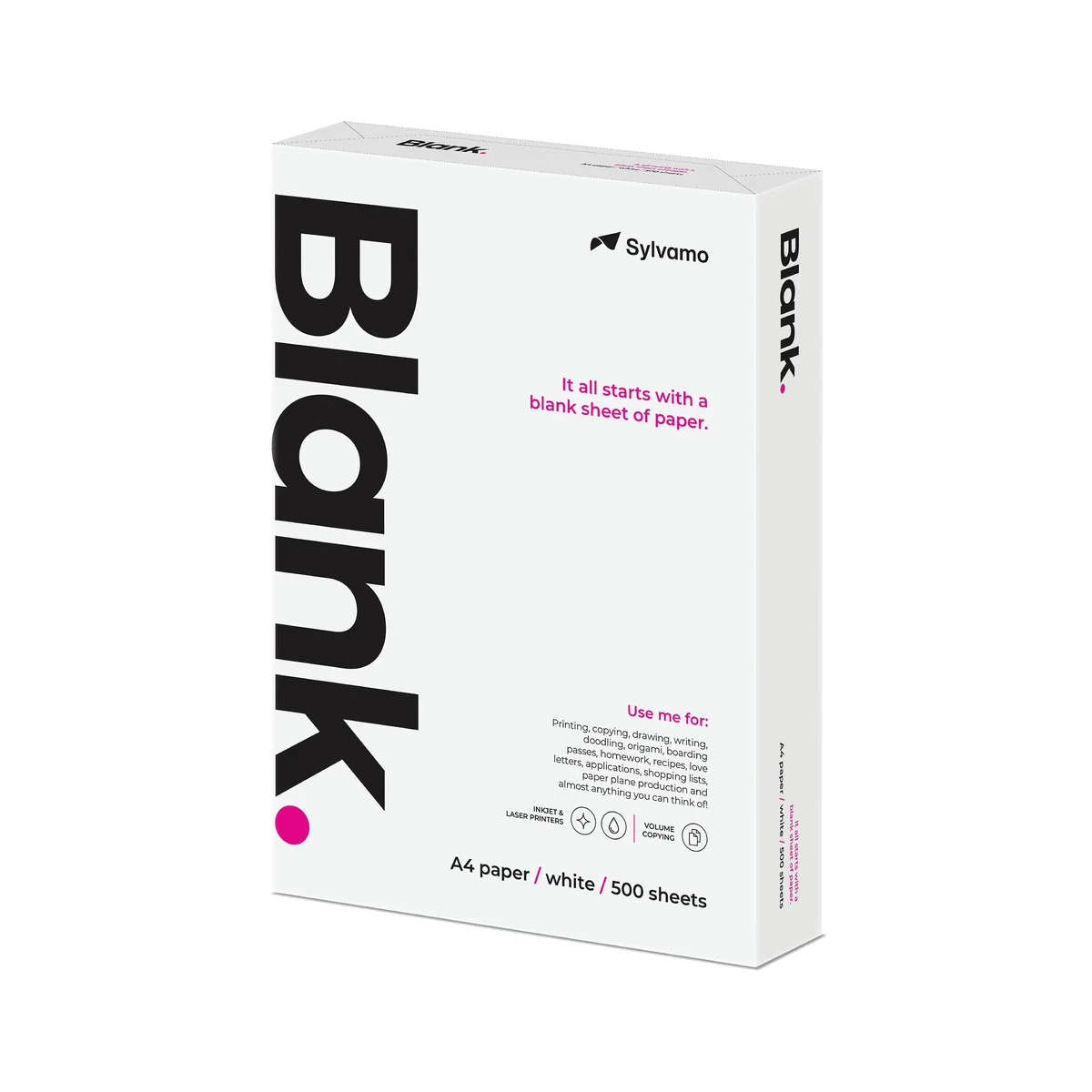 Blank A4 White Copier Paper (Pack of 2500) BLANK070X701 - Image 2