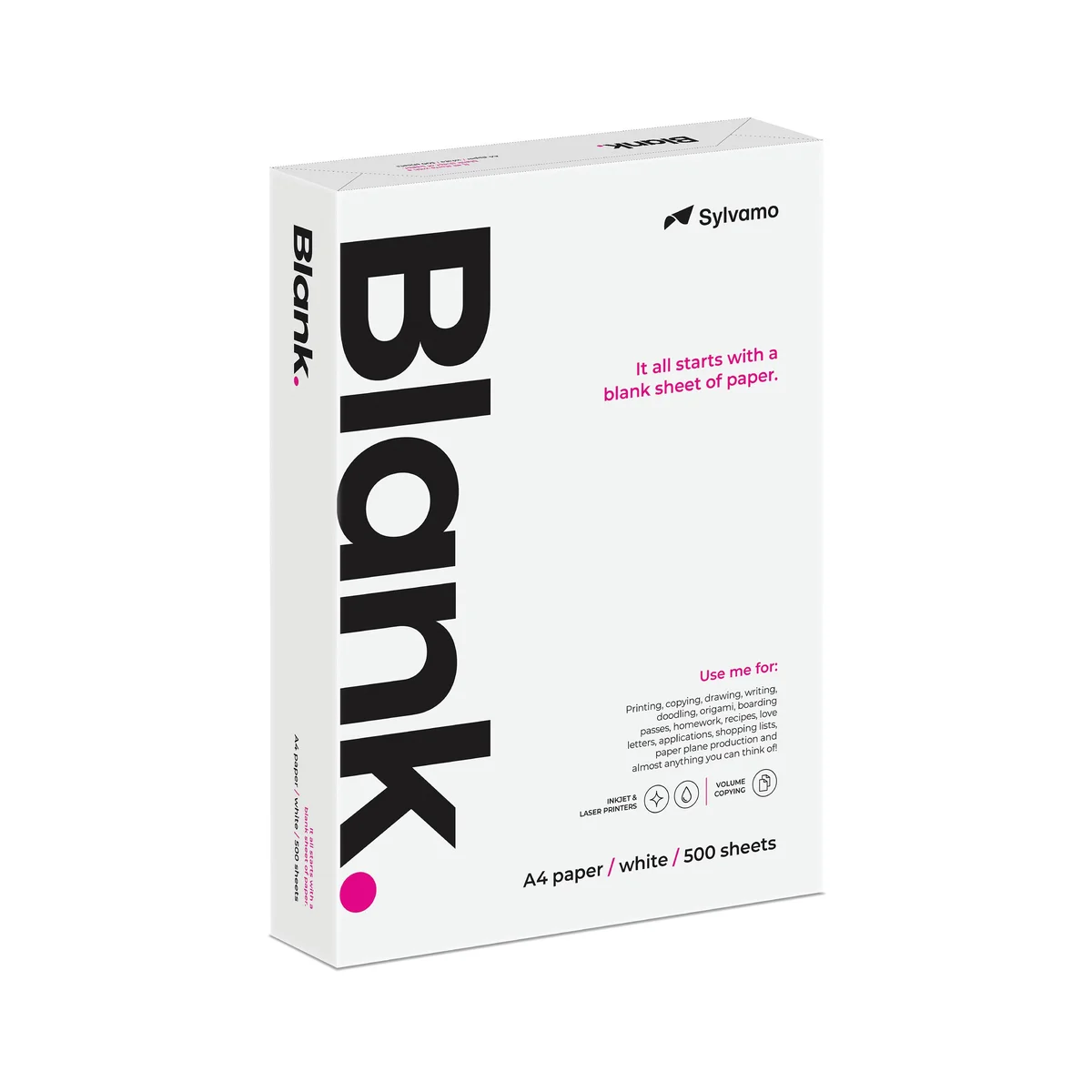 Blank A4 White Copier Paper (Pack of 2500) BLANK070X701 - Image 3
