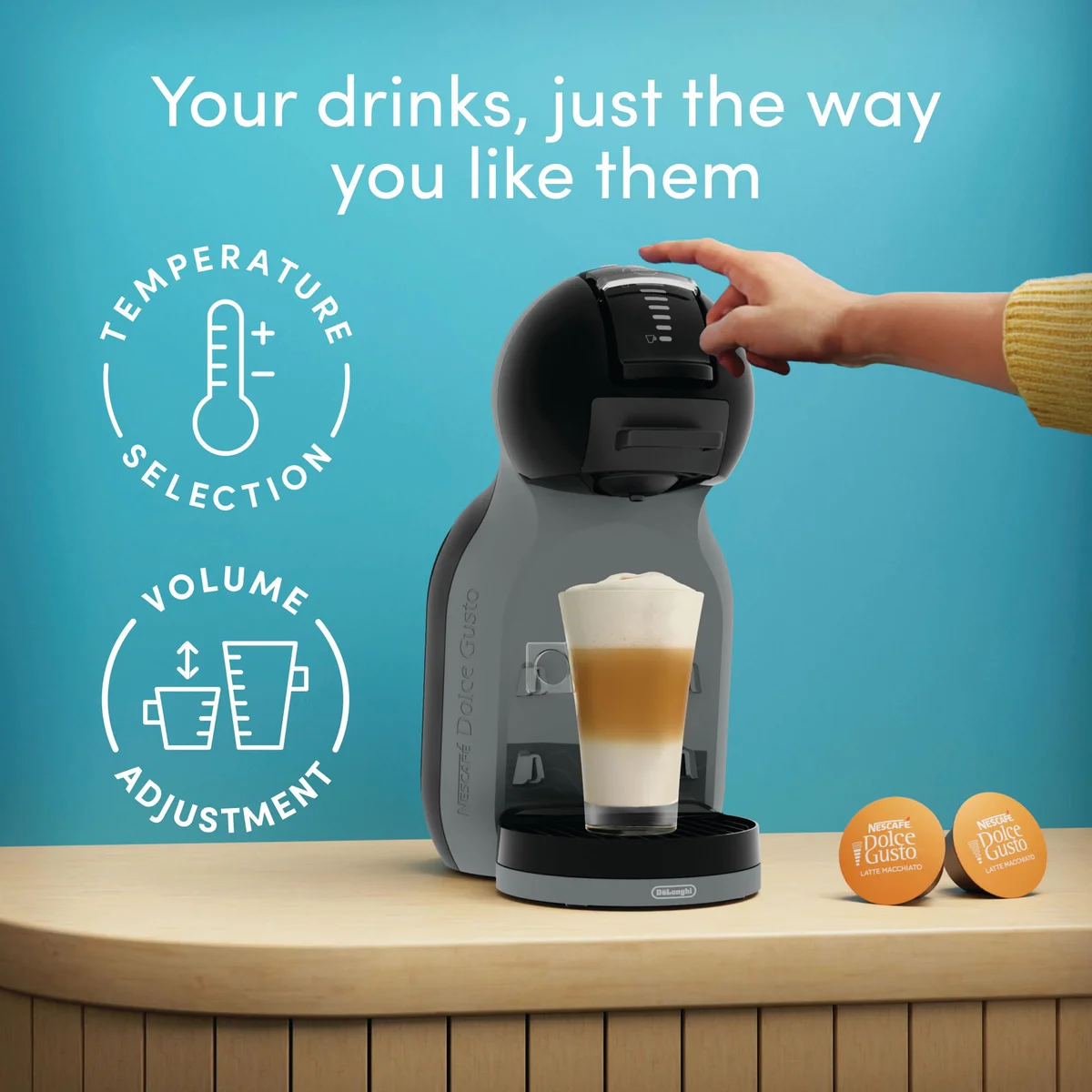 DeLonghi Nescafe Dolce Gusto Mini Me 2 Automatic Coffee Machine EDG335.B - Image 3