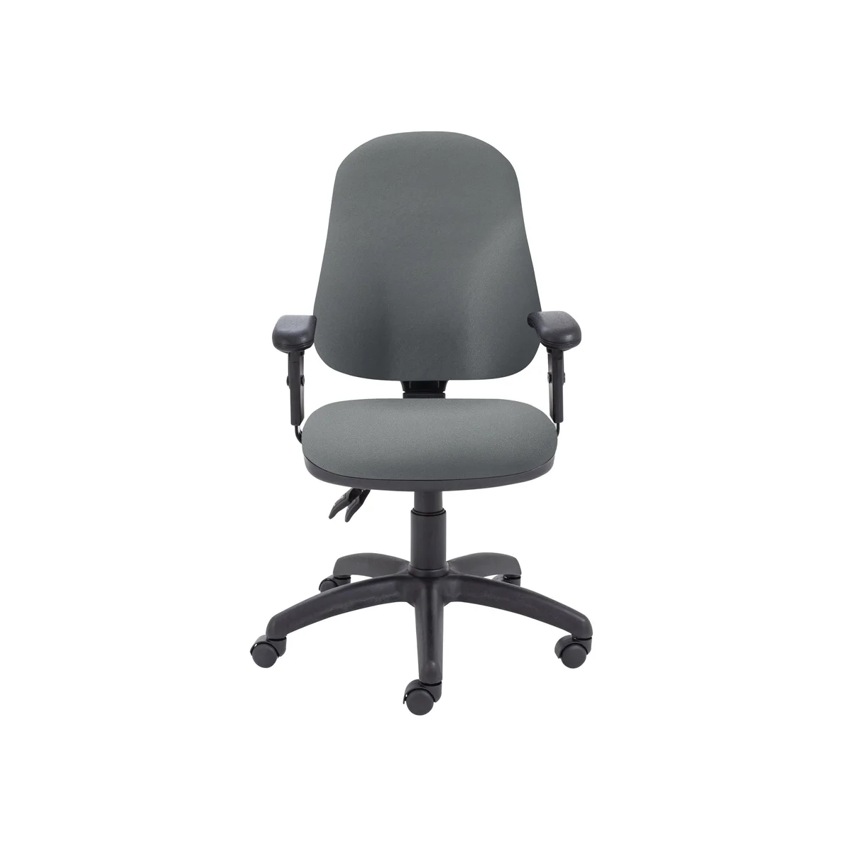 5 Star Lumo High Back Operator Chair with Height Adjustable Arms Charcoal SF5761218 - Image 2