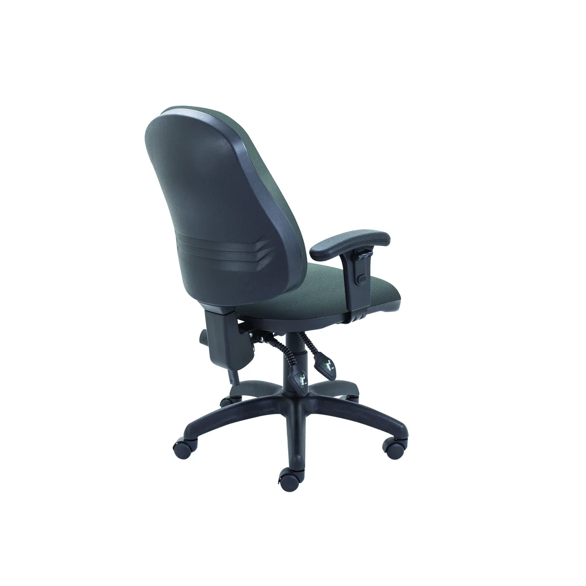5 Star Lumo High Back Operator Chair with Height Adjustable Arms Charcoal SF5761218 - Image 4