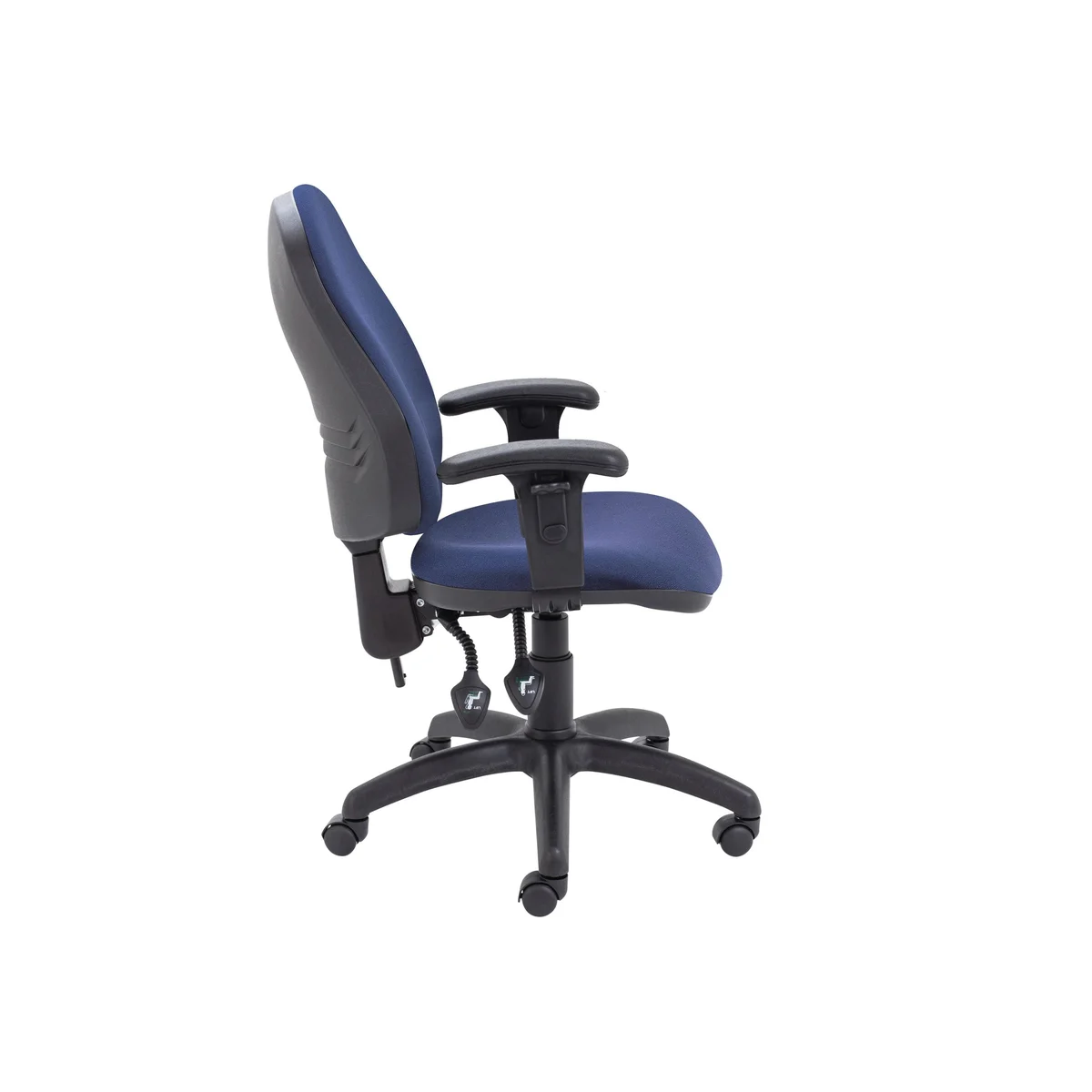5 Star Lumo High Back Operator Chair with Height Adjustable Arms Royal Blue SF6006003 - Image 3