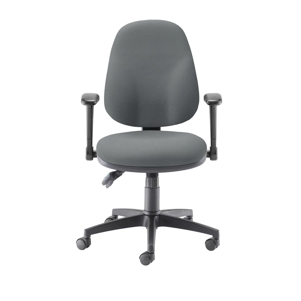 5 Star Teso High Back Task Chair with Folding Arms Charcoal SF6276007 - Image 2