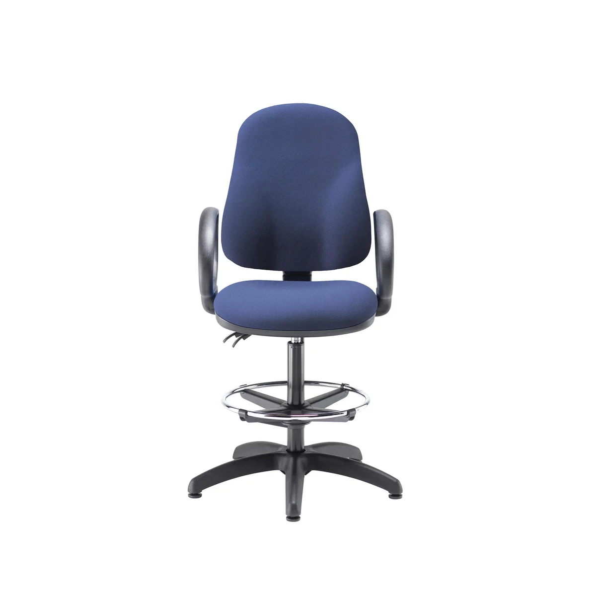5 Star Lumo High Back Chair with Fixed Arms and Draughtsman Kit Royal Blue SF7540533 - Image 2
