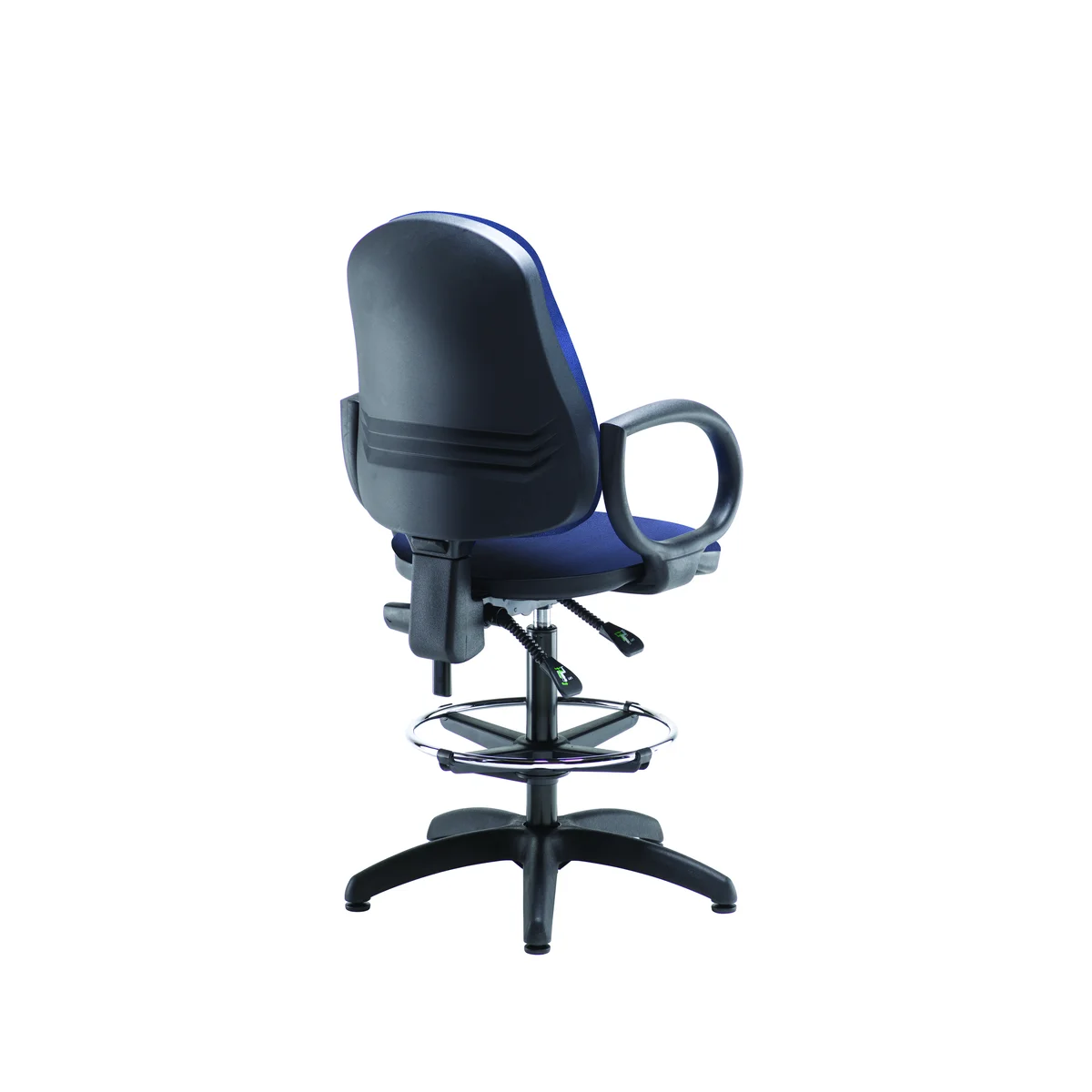 5 Star Lumo High Back Chair with Fixed Arms and Draughtsman Kit Royal Blue SF7540533 - Image 4