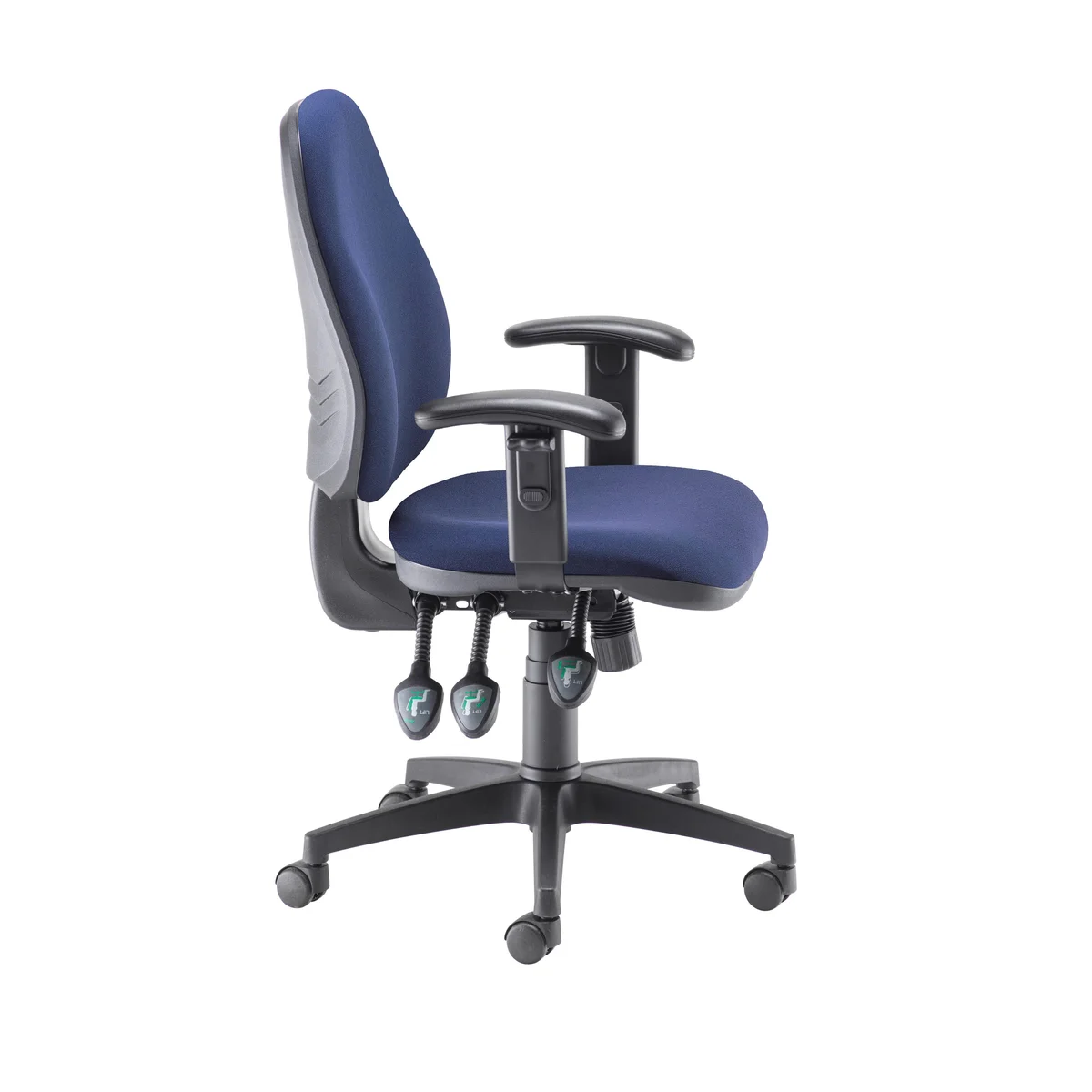 5 Star Teso High Back Task Chair with Height Adjustable Arms Blue SF7811859 - Image 3