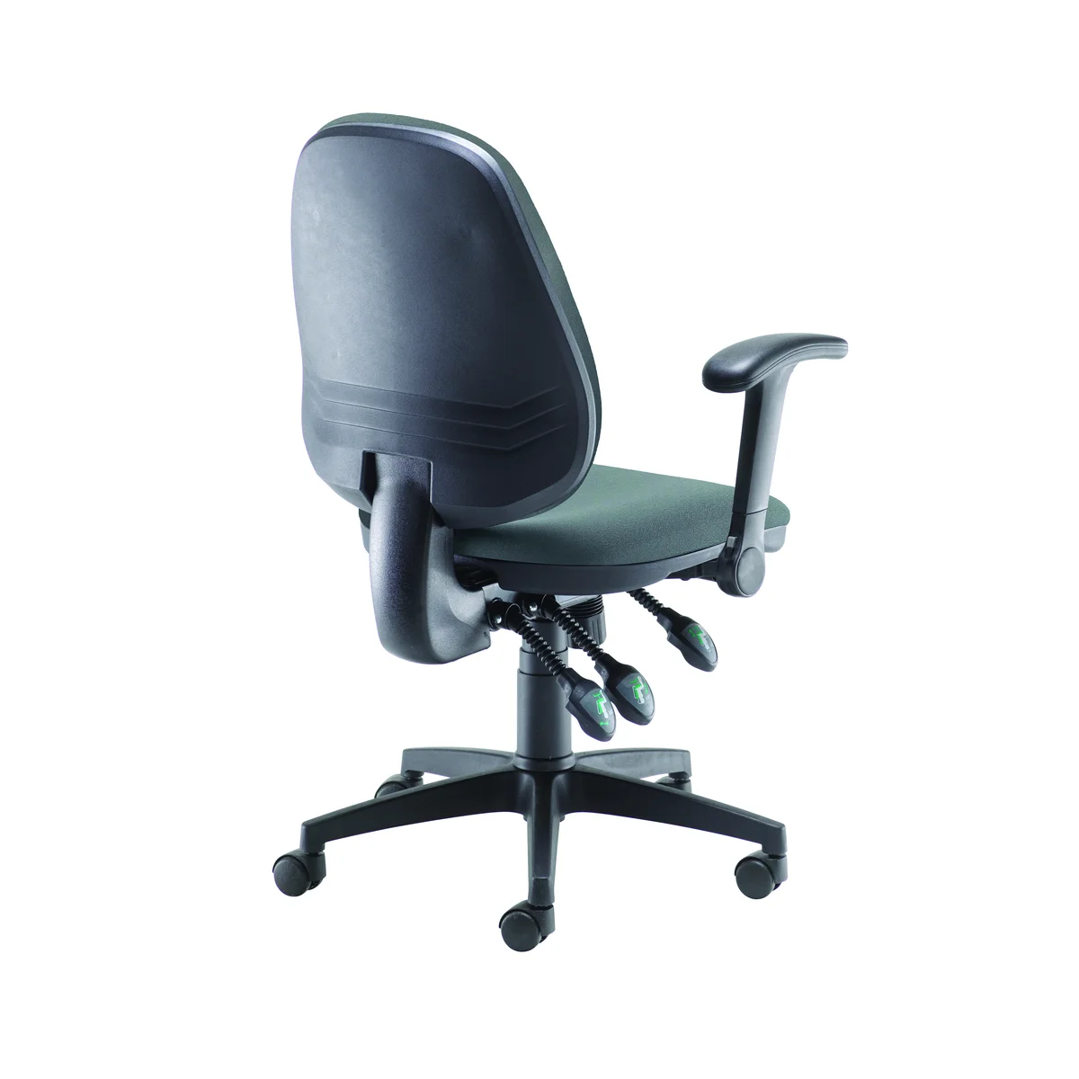 5 Star Teso High Back Task Chair with Height Adjustable Arms Charcoal SF8296391 - Image 4