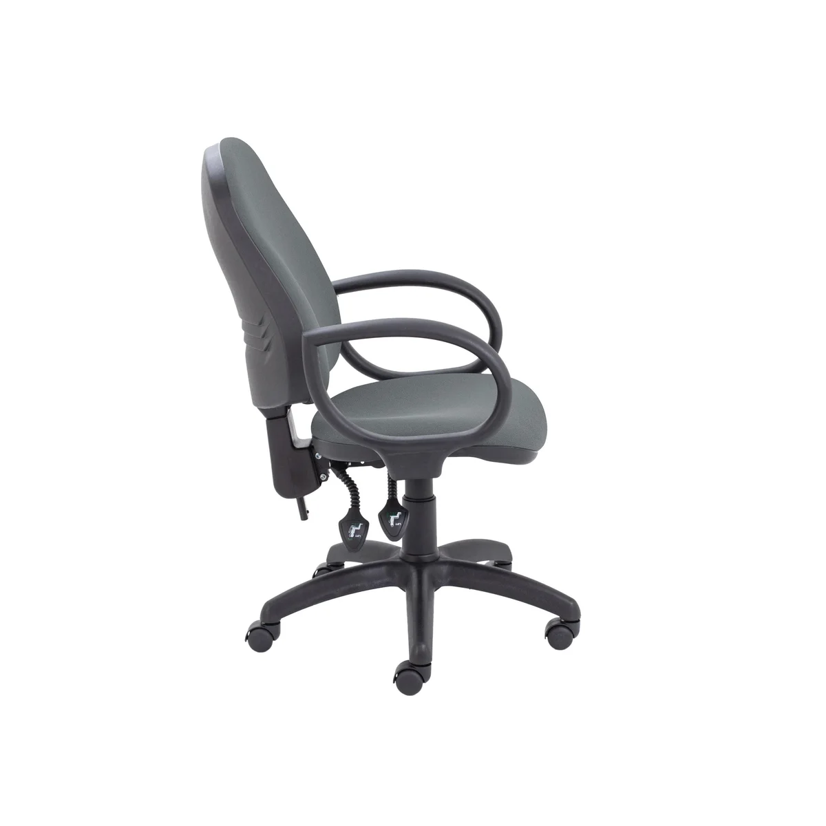 5 Star Lumo High Back Operator Chair with Fixed Arms Charcoal SF9307882 - Image 3