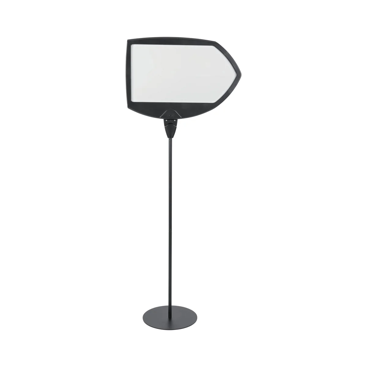 Bi-Office Black Arrow Floor Sign Magnetic Drywipe Surface SIG01010101 - Image 1