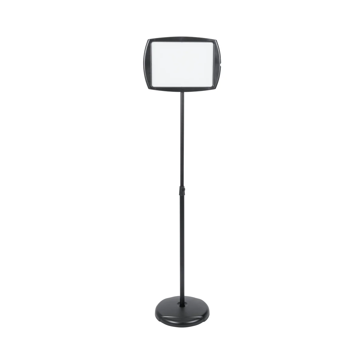 Bi-Office Black Vertical Floor Sign Magnetic Drywipe Surface SIG07060101 - Image 1