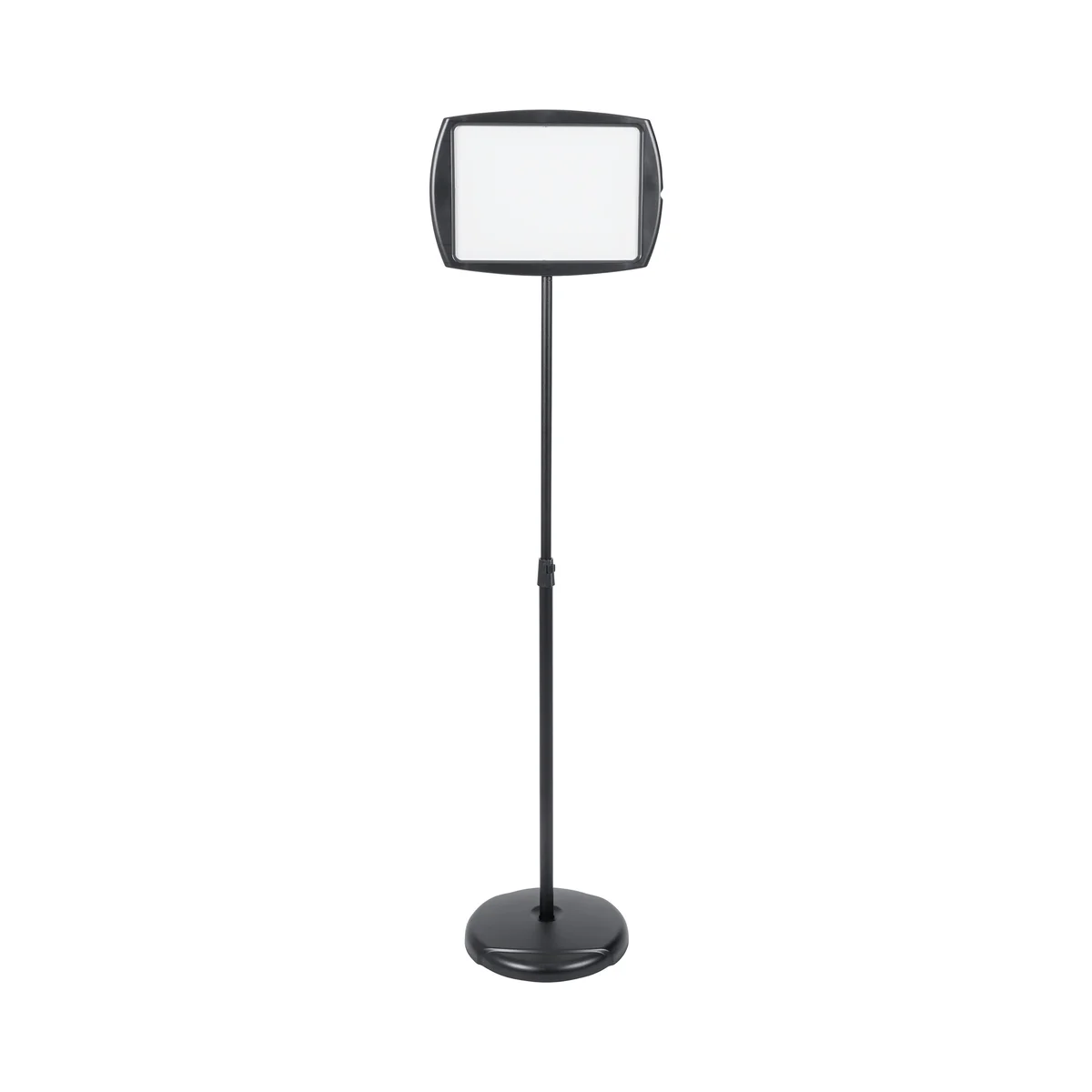 Bi-Office Rectangular with Inserts Floor Sign Drywipe Black SIG05050505 - Image 1