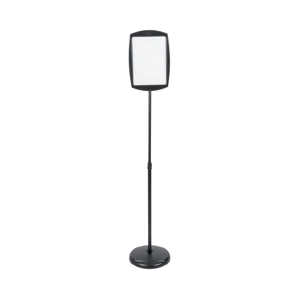 Bi-Office Rectangular with Inserts Floor Sign Drywipe Black SIG05050505 - Image 3
