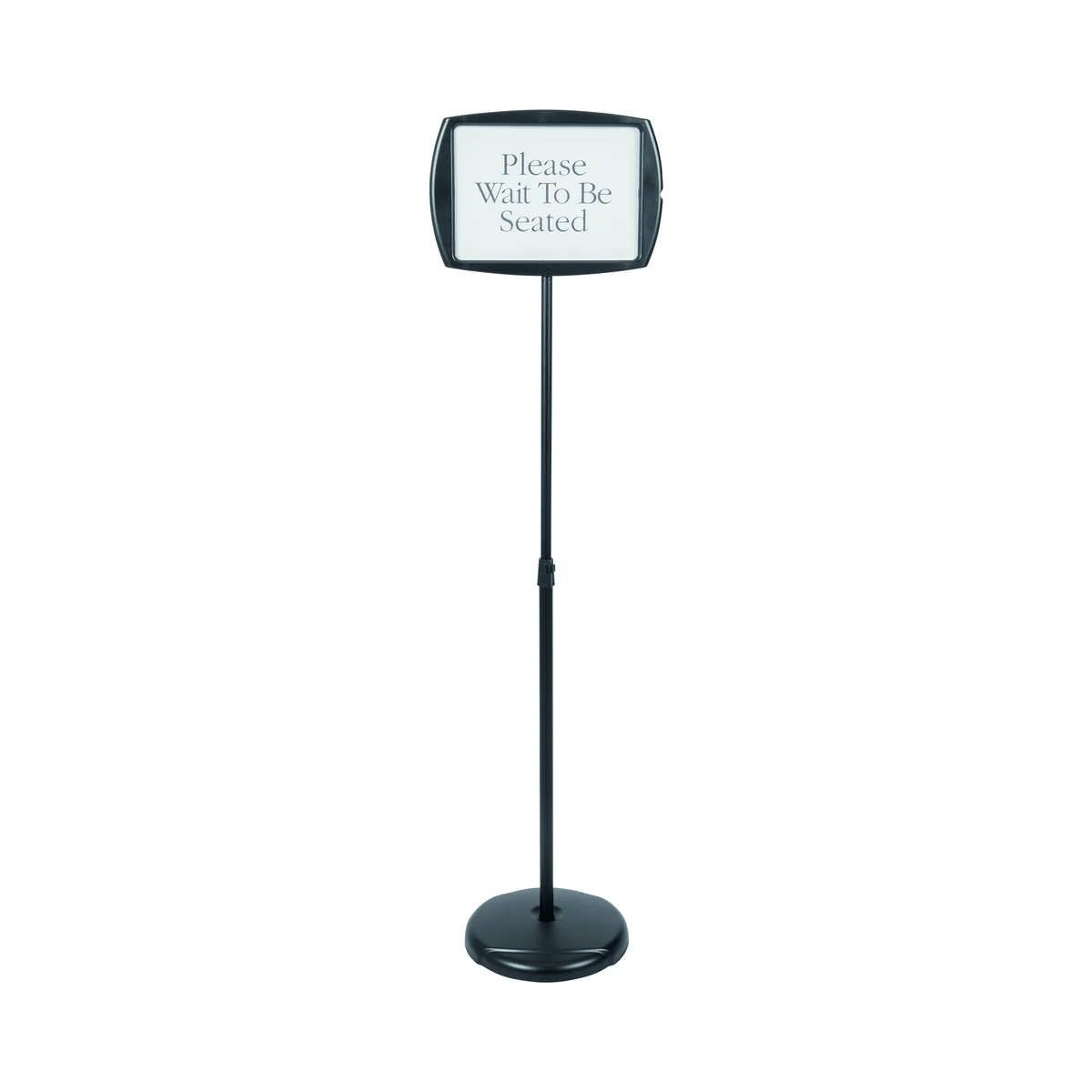 Bi-Office Rectangular with Inserts Floor Sign Drywipe Black SIG05050505 - Image 4