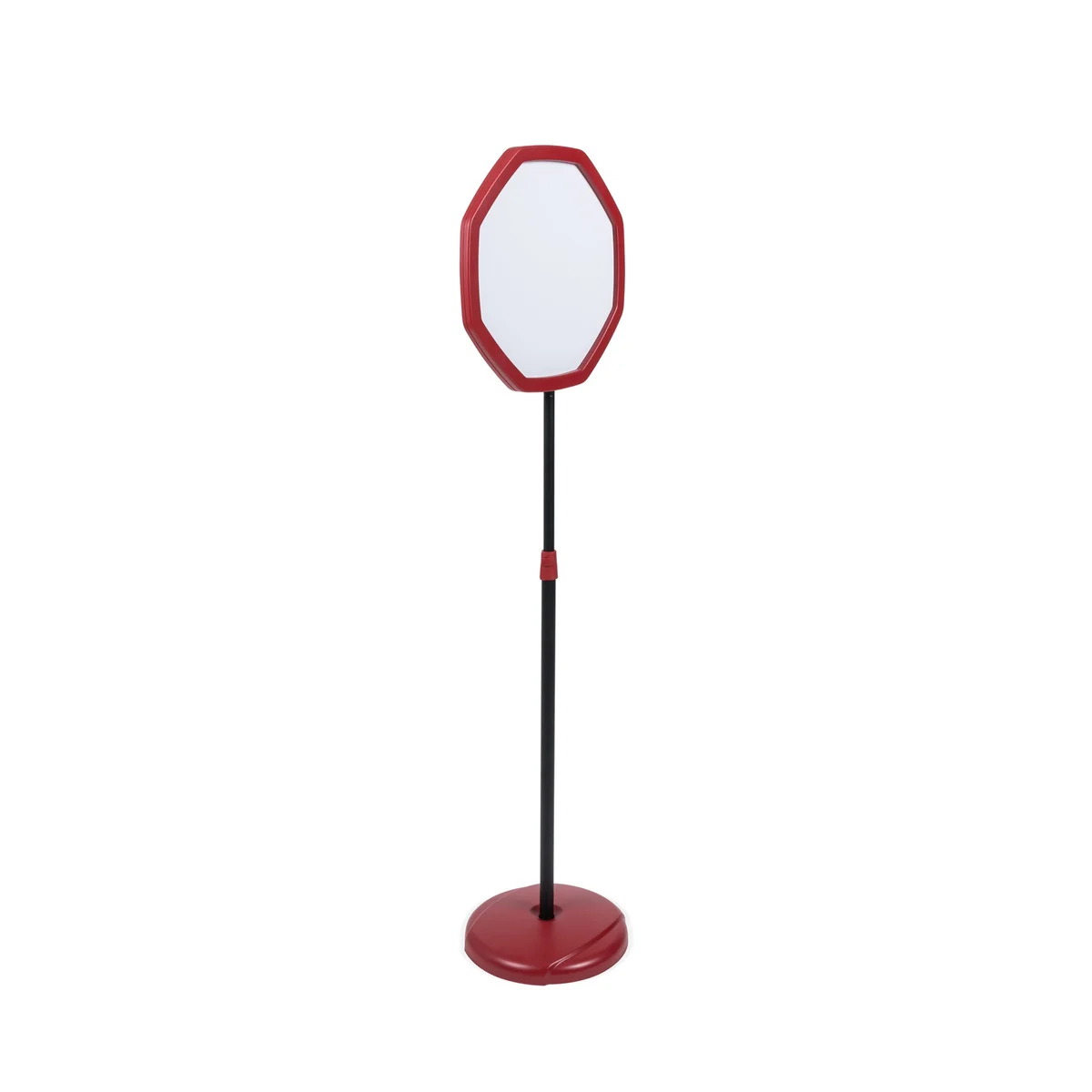 Bi-Office Red Octagonal Floor Sign Magnetic Drywipe Surface SIG08071010 - Image 2