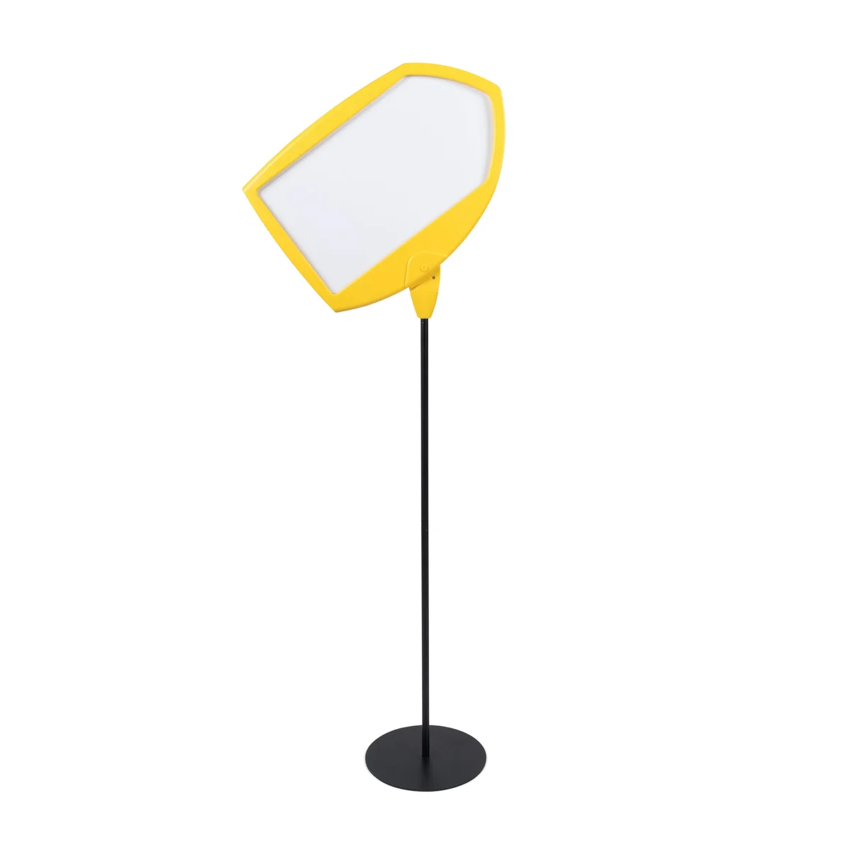 Bi-Office Yellow Arrow Floor Sign Magnetic Drywipe Surface SIG01010909 - Image 2