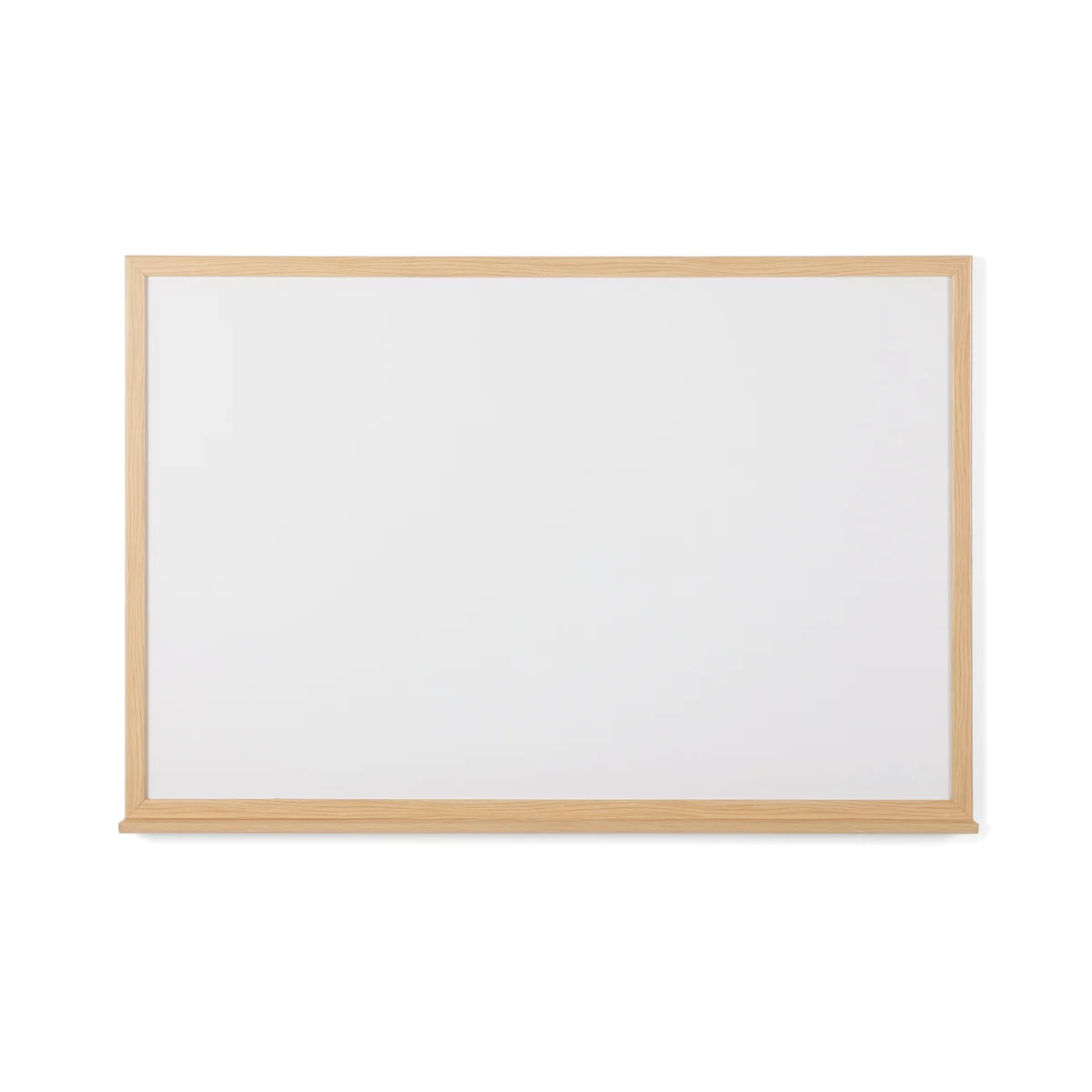 Earth Prime Non-Magnetic Whiteboard 90x60cm Oak MDF Frame MB07002318 - Image 1