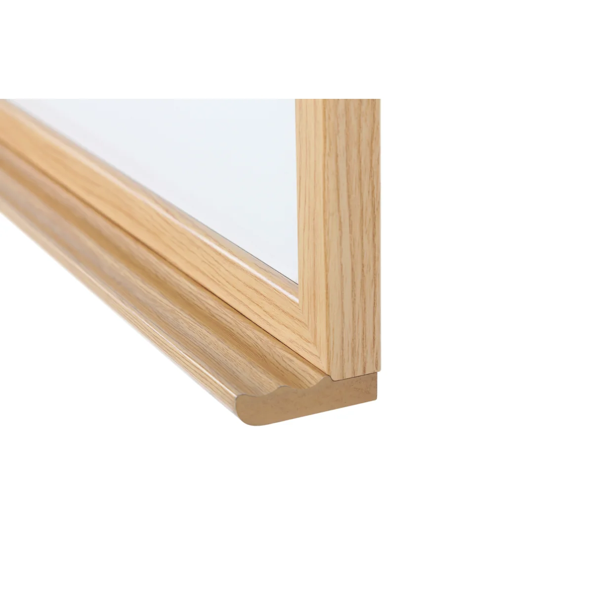 Earth Prime Non-Magnetic Whiteboard 90x60cm Oak MDF Frame MB07002318 - Image 4