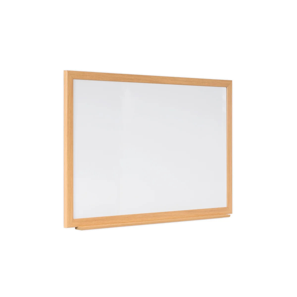 Earth Prime Non-Magnetic Whiteboard 120x90cm Oak MDF Frame MB14002318 - Image 2