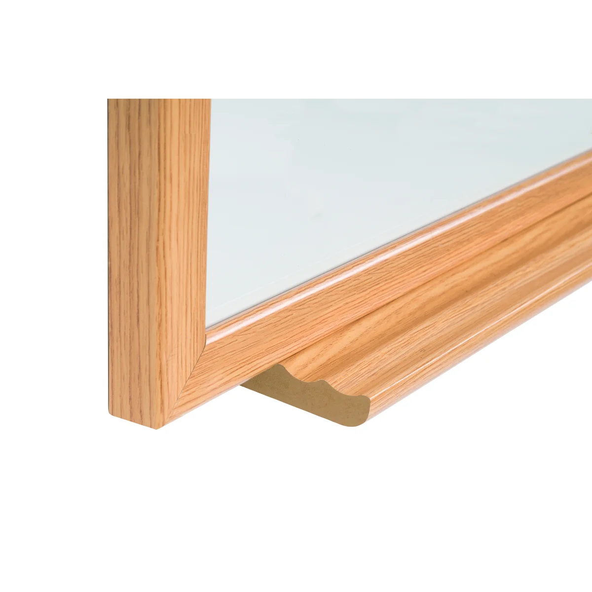 Earth Executive Non-Magnetic Whiteboard 90x60cm Oak MDF Frame MB07002319 - Image 4
