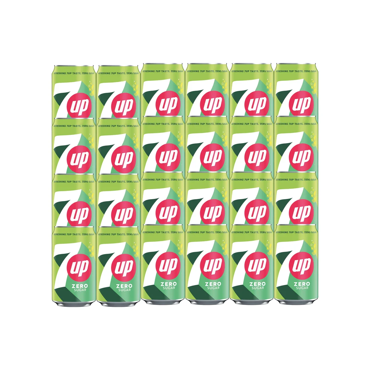 7 Up Zero Lemon and Lime Carbonated Soft Drink Canned 330ml (Pack of 24) 251254 - Image 2