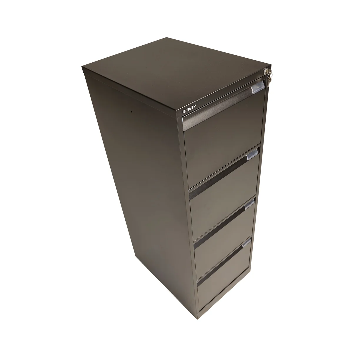 Bisley 4 Drawer Filing Cabinet Lockable 470x622x1321mm Black BS4E BLACK - Image 3
