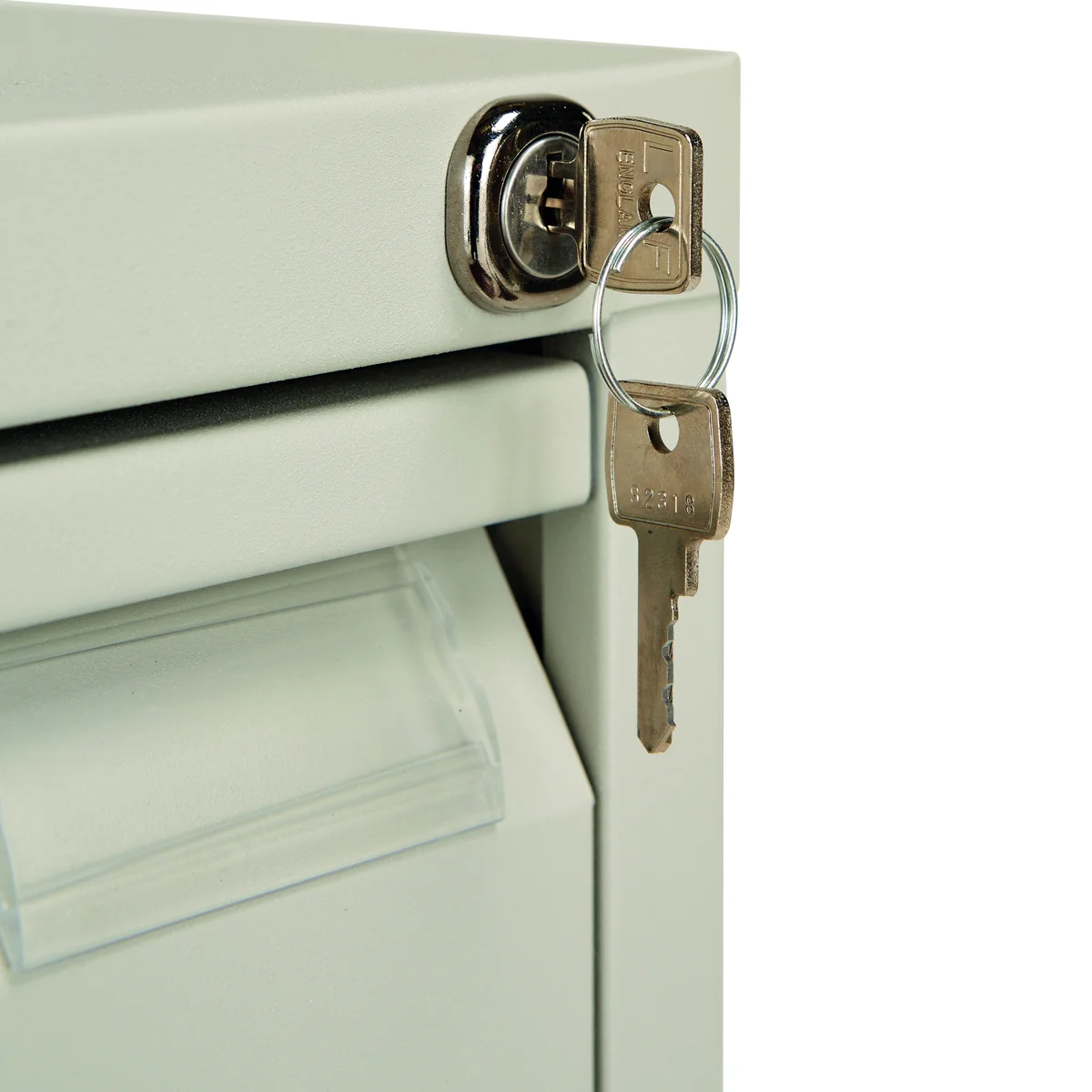 Bisley 5 Drawer Filing Cabinet 470x622x1511mm Goose Grey BS5EGY - Image 4