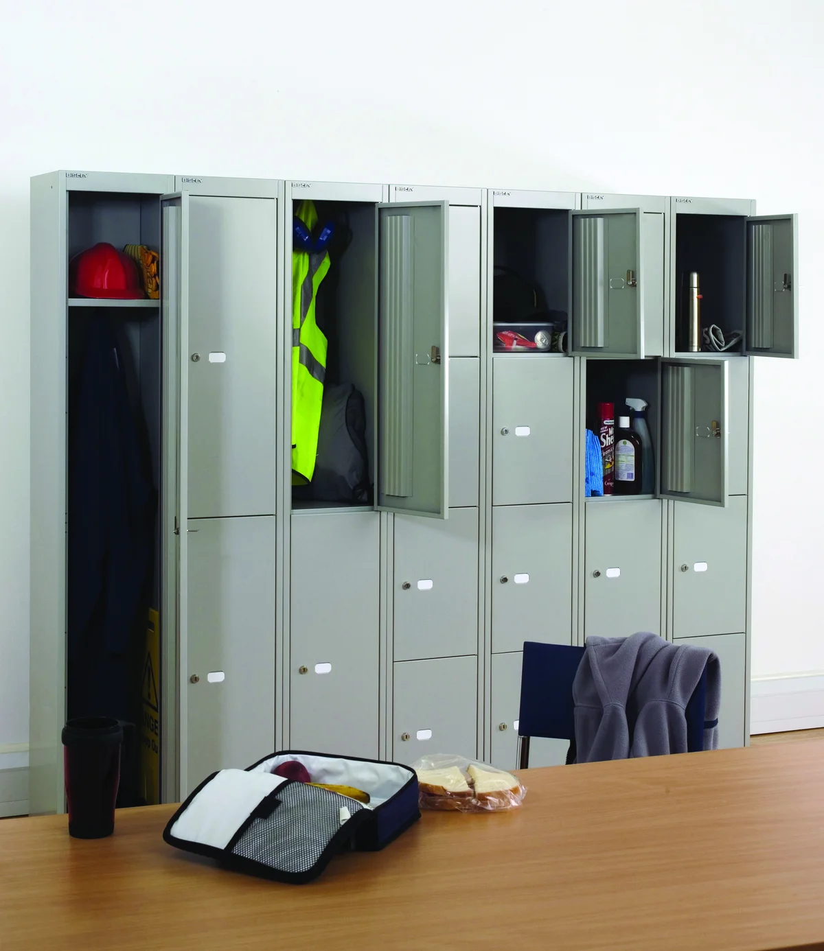 Bisley 1 Door Locker 305x457x1802mm Goose Grey CLK181 GOOSE - Image 4