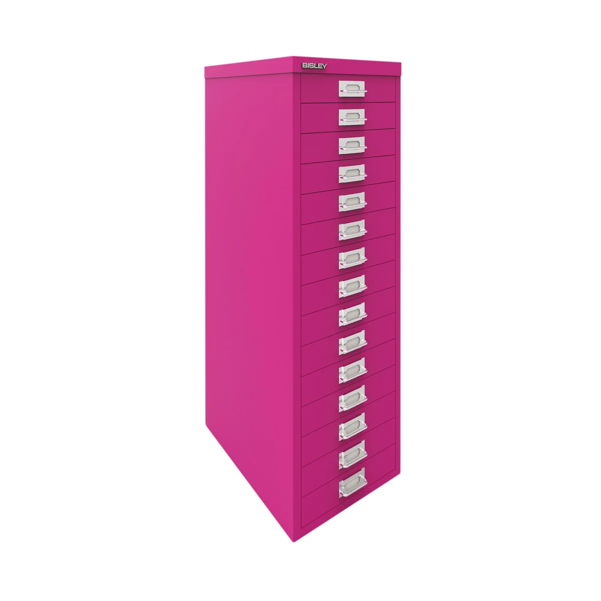 Bisley 15 Multidrawer Cabinet 279x380x860mm Fuchsia BY78743 - Image 3