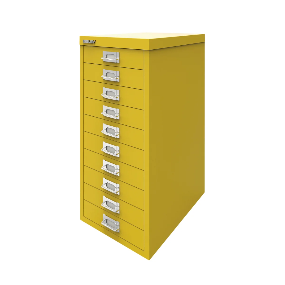 Bisley 10 Multidrawer Cabinet 279x380x590mm Canary Yellow BY78744 - Image 2
